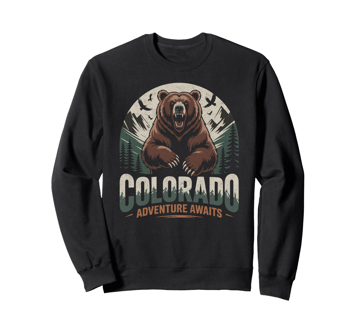 Colorado Mountains Nature Hiking Sweatshirt - Custom Art Print for Adults - T-Shirt, Sweatshirt, Hoodie