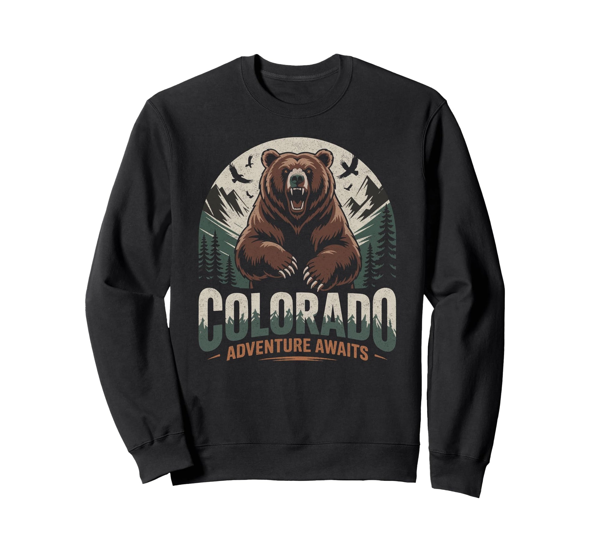 Colorado Mountains Nature Hiking Sweatshirt - Custom Art Print for Adults - T-Shirt, Sweatshirt, Hoodie