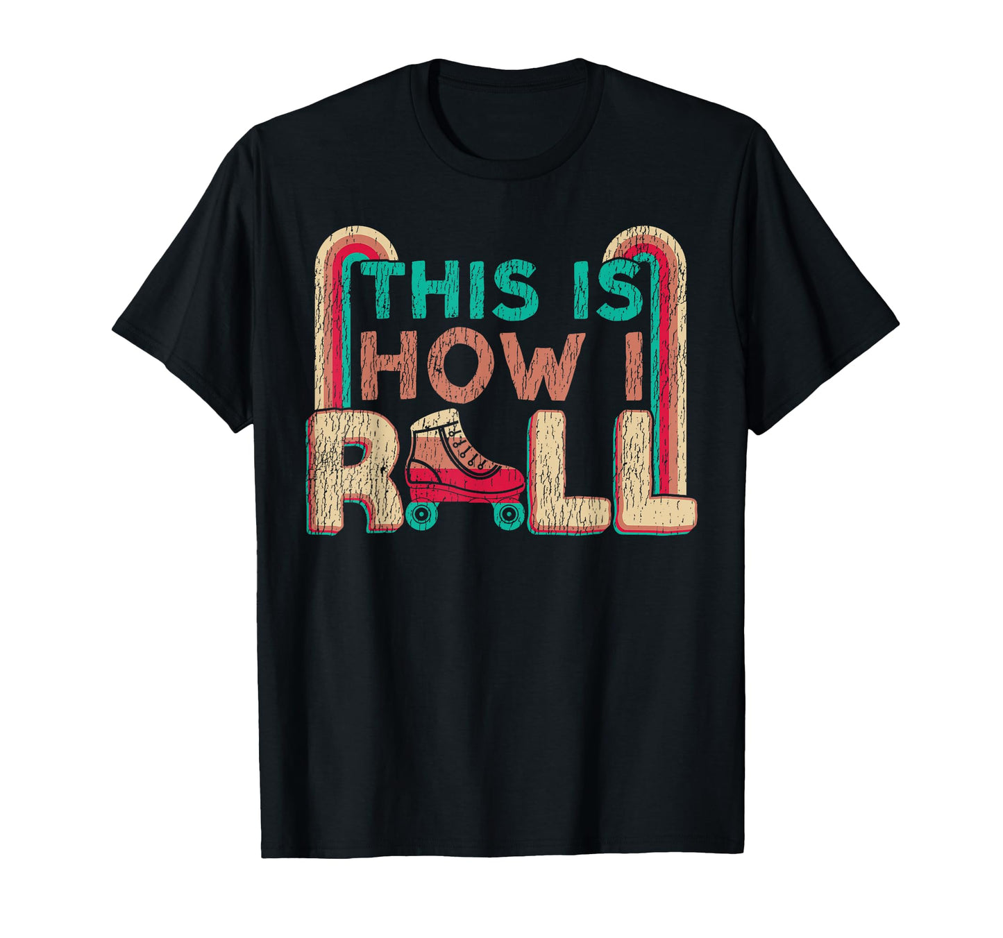 Roller Skating Skate 1970S This Is T-Shirt - Minimalist Print for Adults - T-Shirt, Sweatshirt, Hoodie