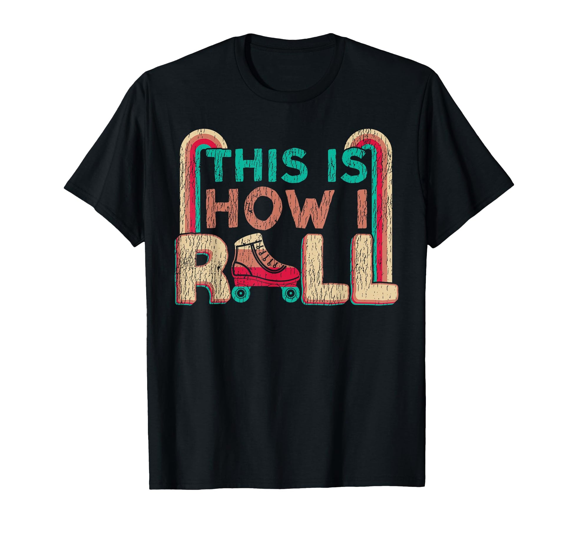 Roller Skating Skate 1970S This Is T-Shirt - Minimalist Print for Adults - T-Shirt, Sweatshirt, Hoodie