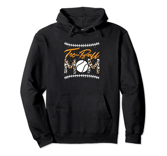 Ball Mom Mothers Day Teeball Mom Hoodie - Aesthetic Graphic for Adults - T-Shirt, Sweatshirt, Hoodie