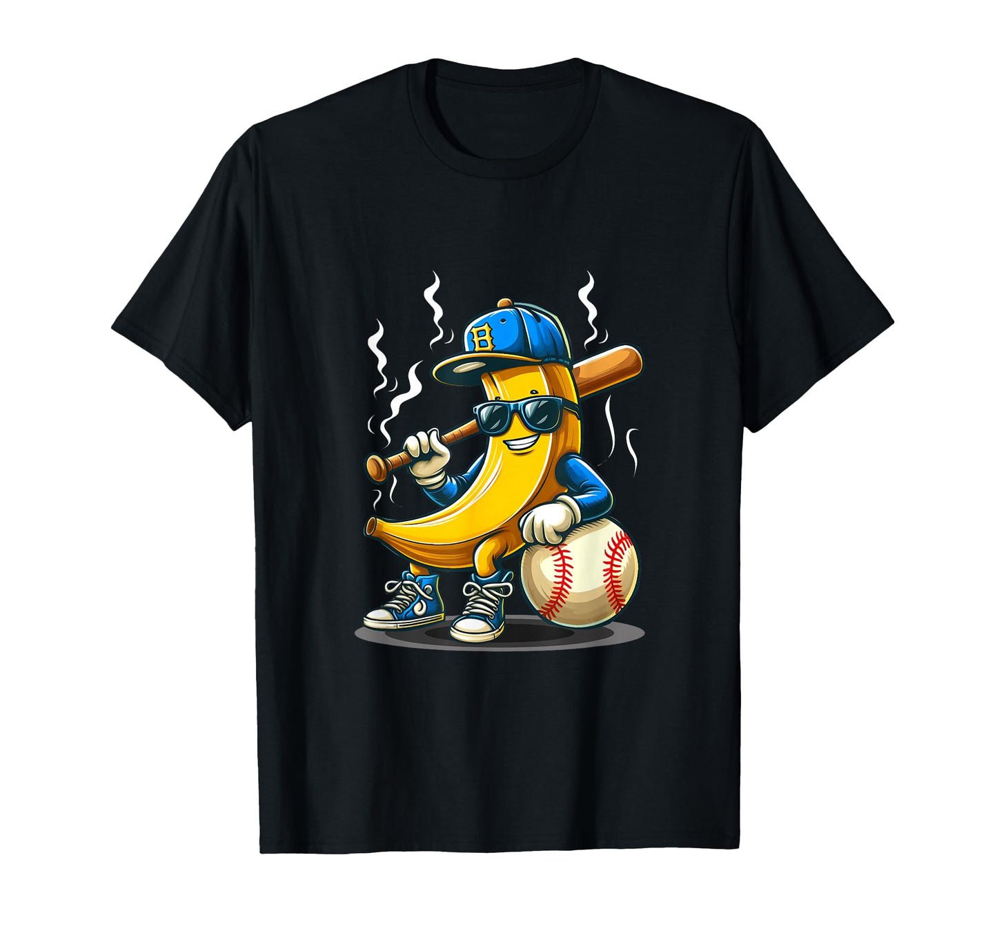Banana Wearing Sunglasses Hat Playing T-Shirt - Streetwear Style Unisex - T-Shirt, Sweatshirt, Hoodie