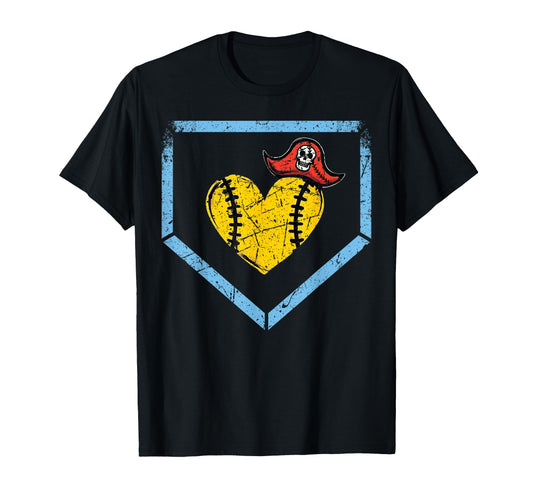 Baseball Home Plate Pirate Baseball T-Shirt - Streetwear Style Unisex - T-Shirt, Sweatshirt, Hoodie