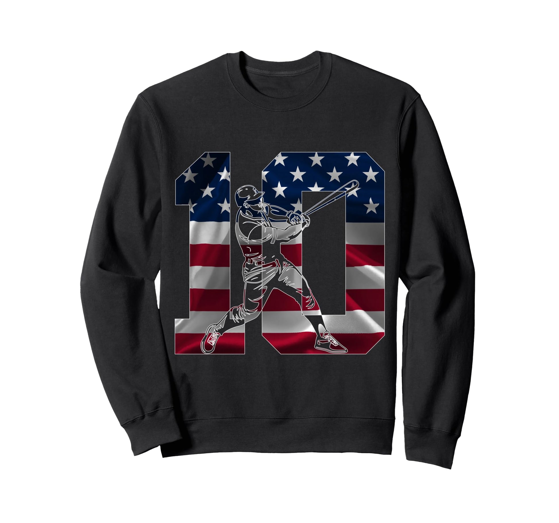 Number 10 Years Baseball 10Th Sweatshirt - Casual Everyday Wear Unisex - T-Shirt, Sweatshirt, Hoodie