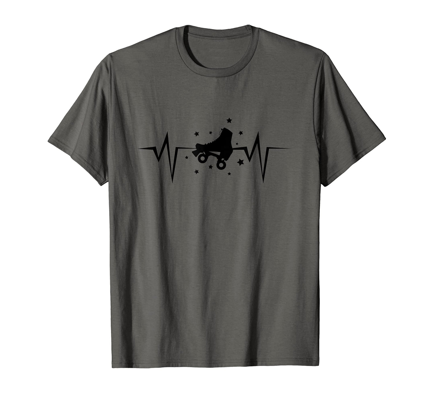 Roller Skater Heartbeat Skating Rink T-Shirt - Trendy Graphic for Adults - T-Shirt, Sweatshirt, Hoodie