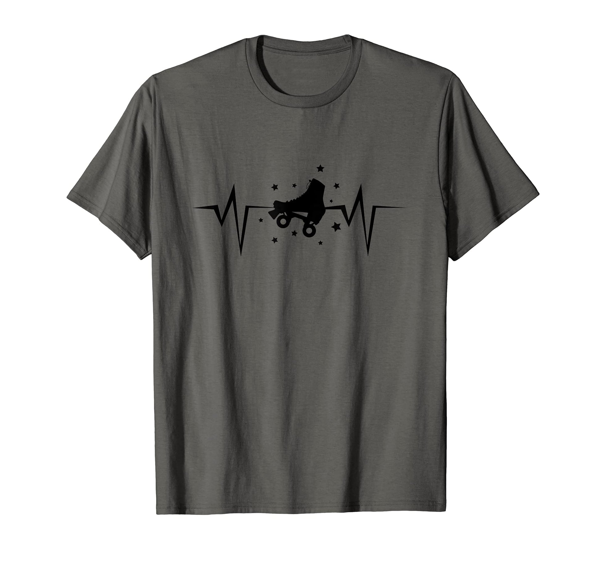 Roller Skater Heartbeat Skating Rink T-Shirt - Trendy Graphic for Adults - T-Shirt, Sweatshirt, Hoodie