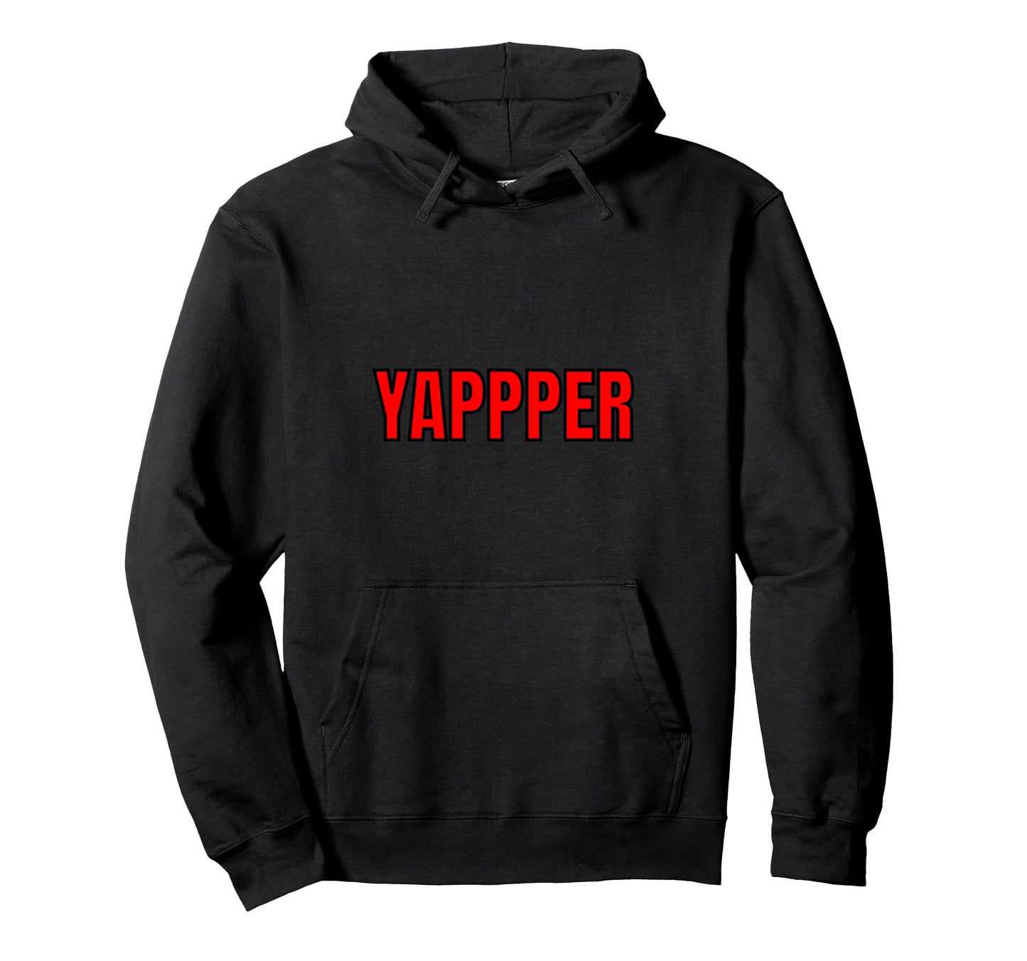 Yapper Slang Word Minimal Typography Hoodie - Minimalist Print Men Women - T-Shirt, Sweatshirt, Hoodie