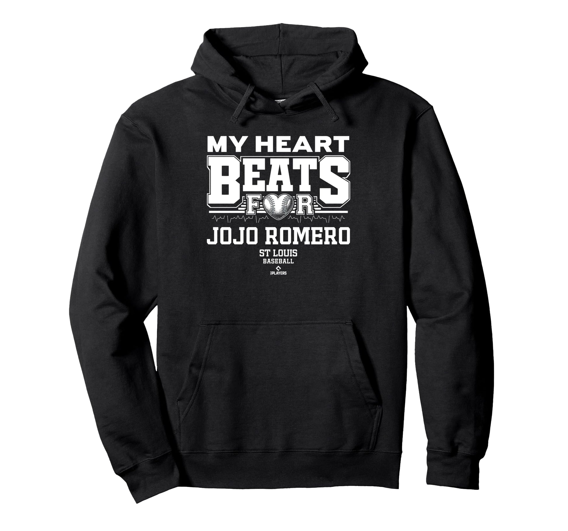My Heart Beats Jojo Romero St Louis Hoodie - Trendy Graphic Unisex - T-Shirt, Sweatshirt, Hoodie