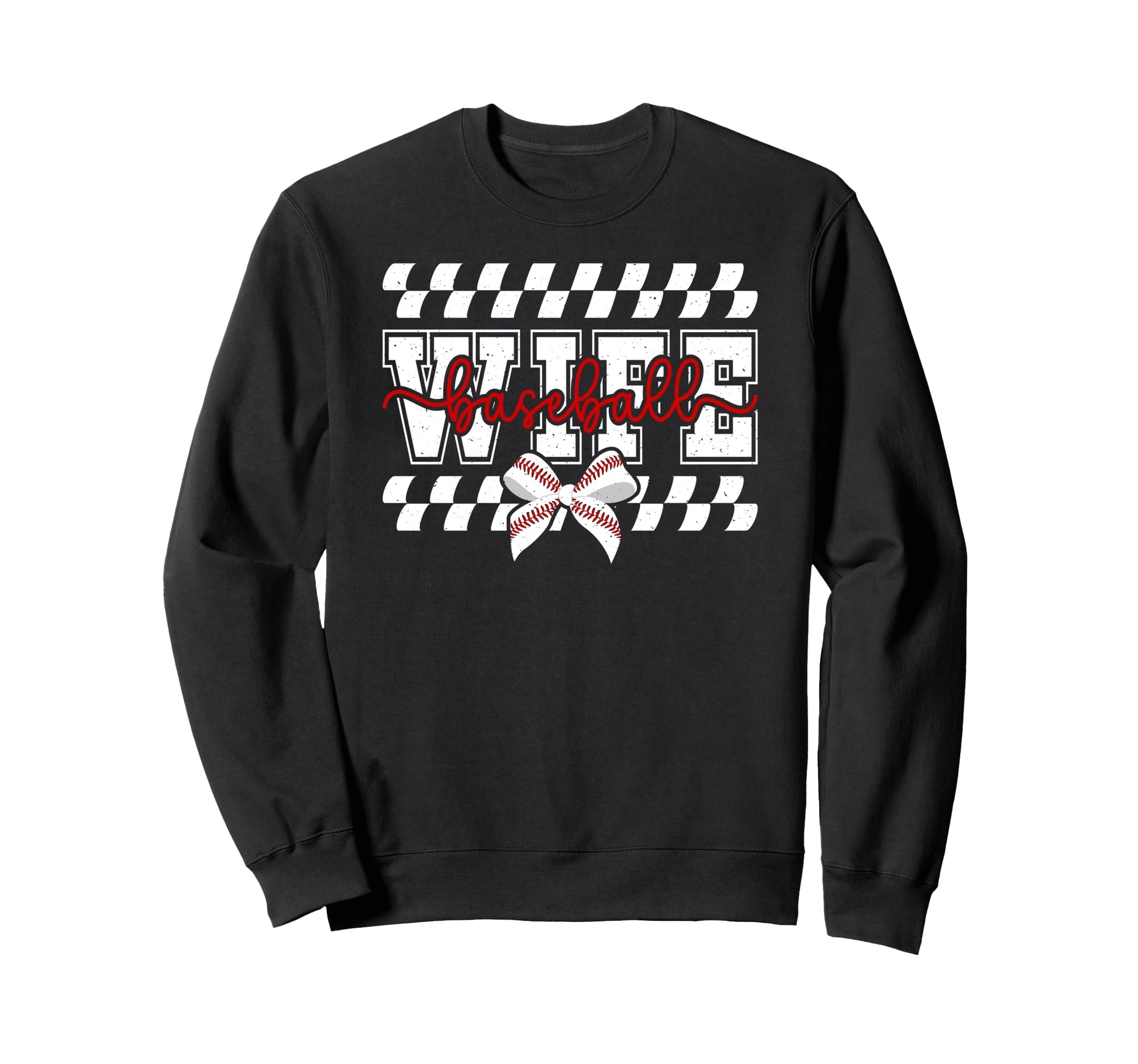 Baseball Wife Coquette Wife Baseball Sweatshirt - Unique Graphic Men Women - T-Shirt, Sweatshirt, Hoodie
