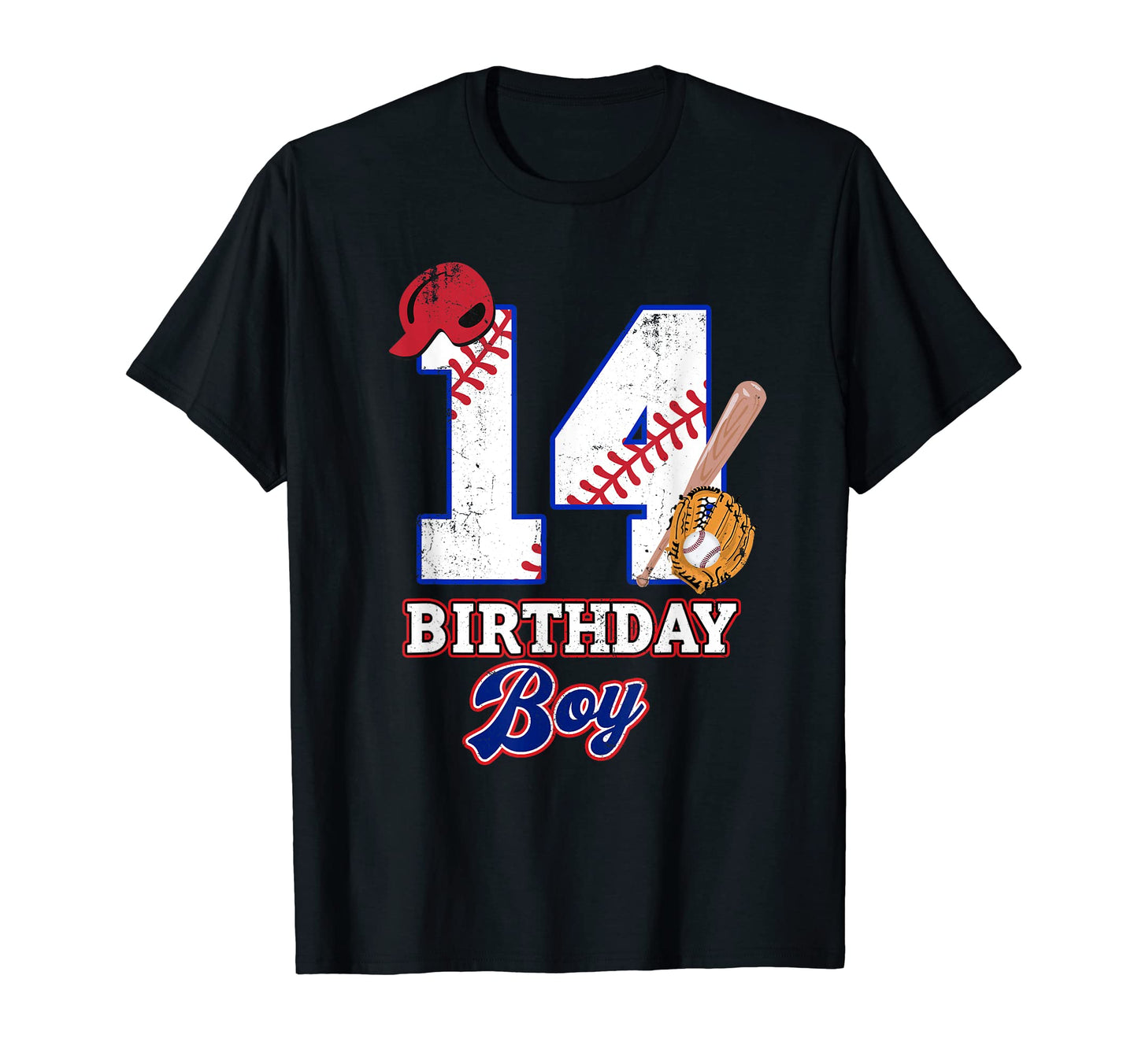 Baseball Birthday Fourteen 14 T-Shirt - Fun Novelty Design for Adults - T-Shirt, Sweatshirt, Hoodie