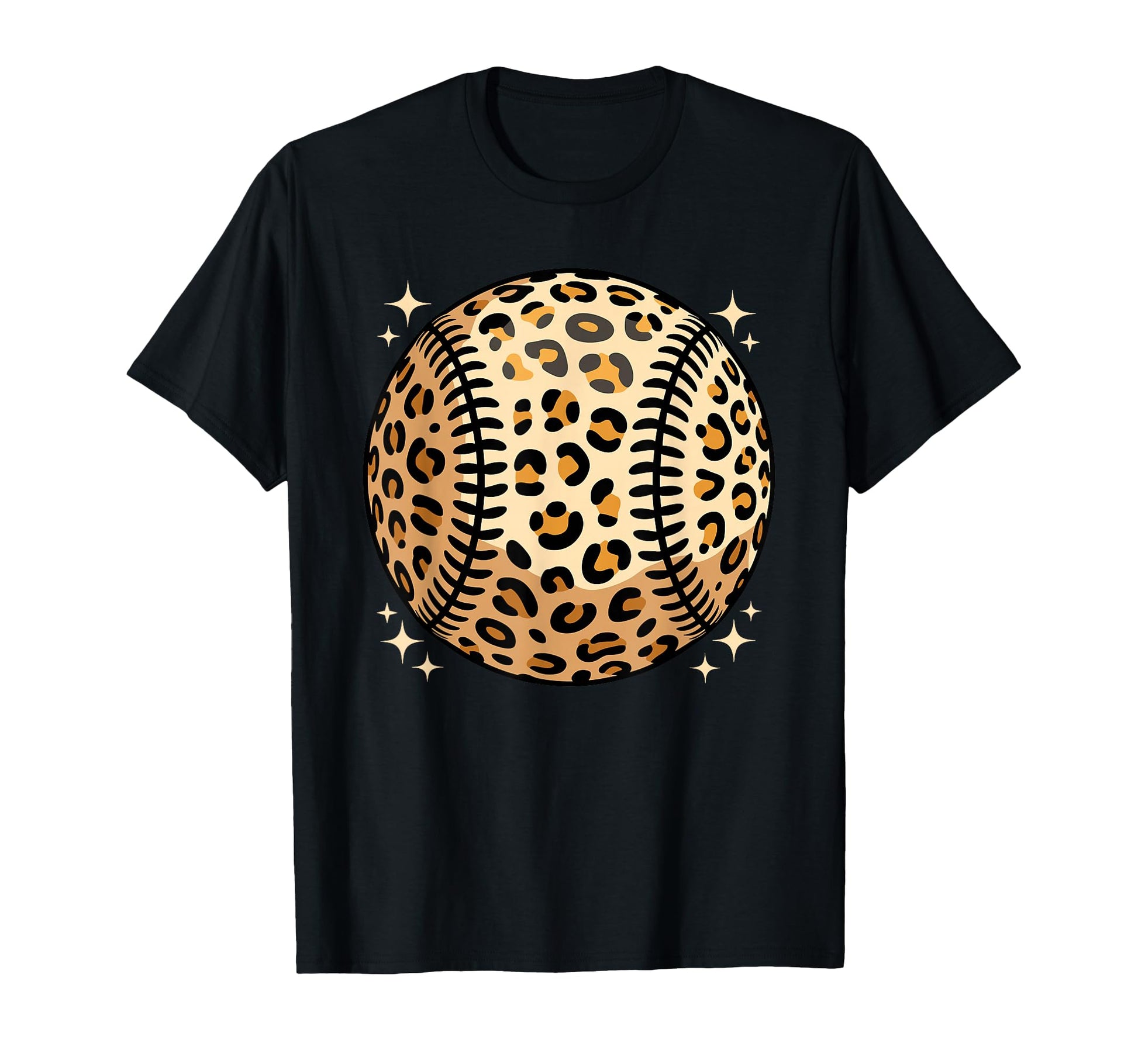 Leopard Pattern Baseball T-Shirt - Minimalist Print Unisex - T-Shirt, Sweatshirt, Hoodie