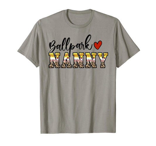 Ballpark Nanny Baseball Softball Mom T-Shirt - Custom Art Print for Adults - T-Shirt, Sweatshirt, Hoodie