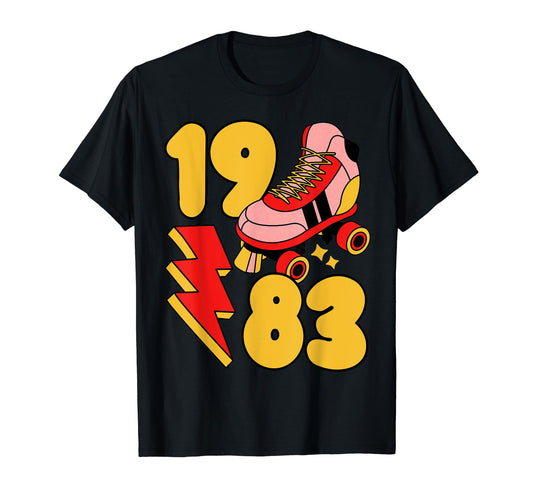 1983 Roller Skate 80S Nostalgia T-Shirt - Novelty Apparel Men Women - T-Shirt, Sweatshirt, Hoodie