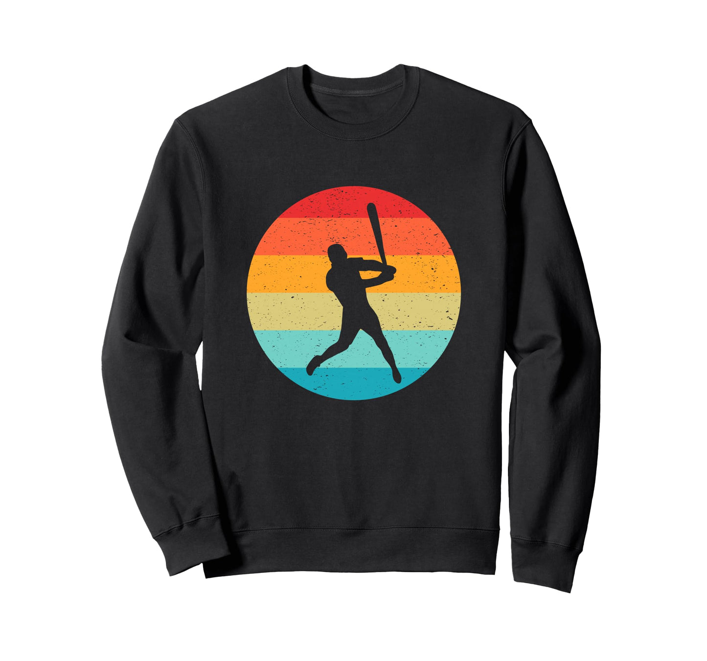 Baseball Player Silhouette Sunset Sweatshirt - Minimalist Print Men Women - T-Shirt, Sweatshirt, Hoodie