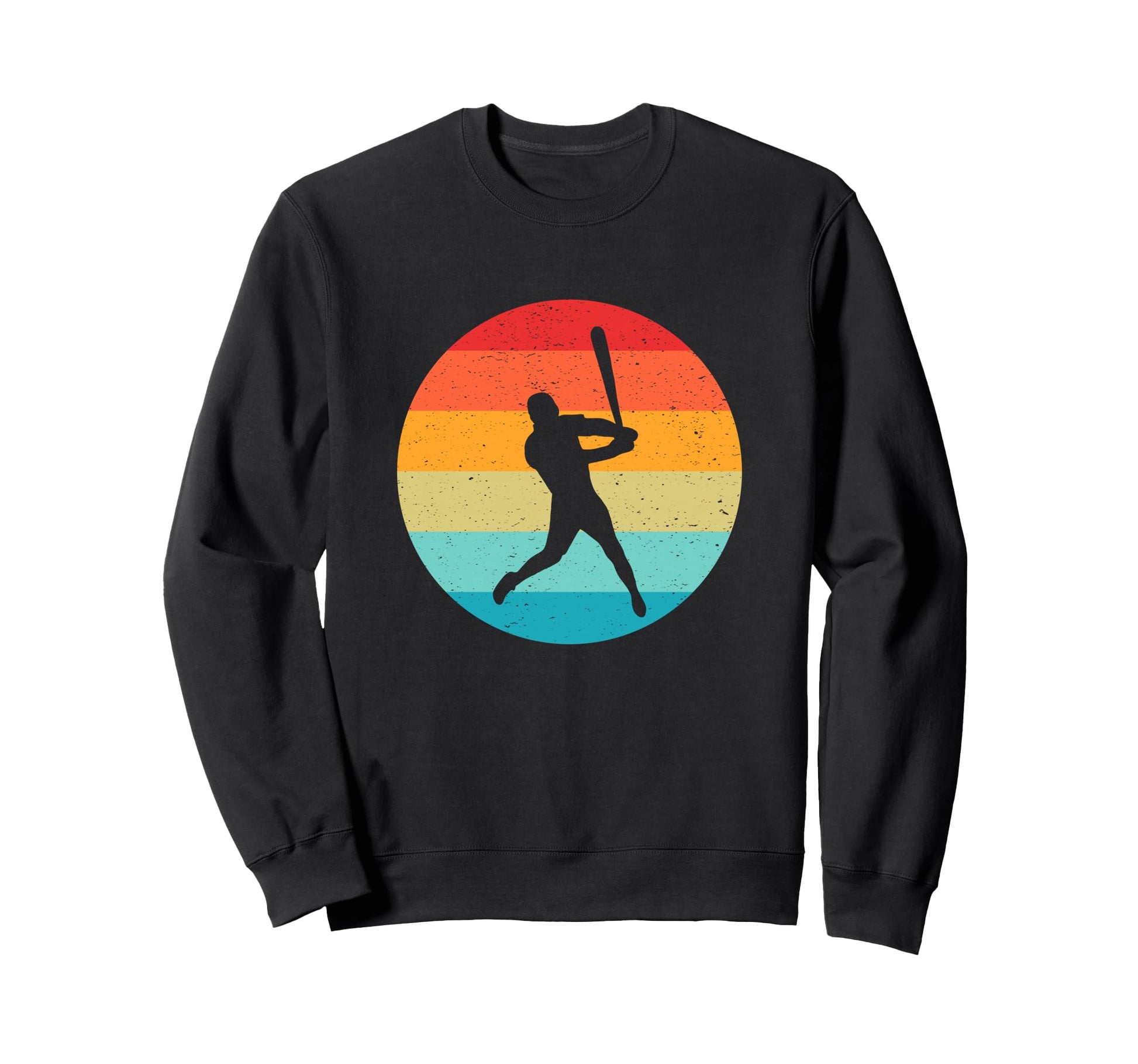 Baseball Player Silhouette Sunset Sweatshirt - Minimalist Print Men Women - T-Shirt, Sweatshirt, Hoodie
