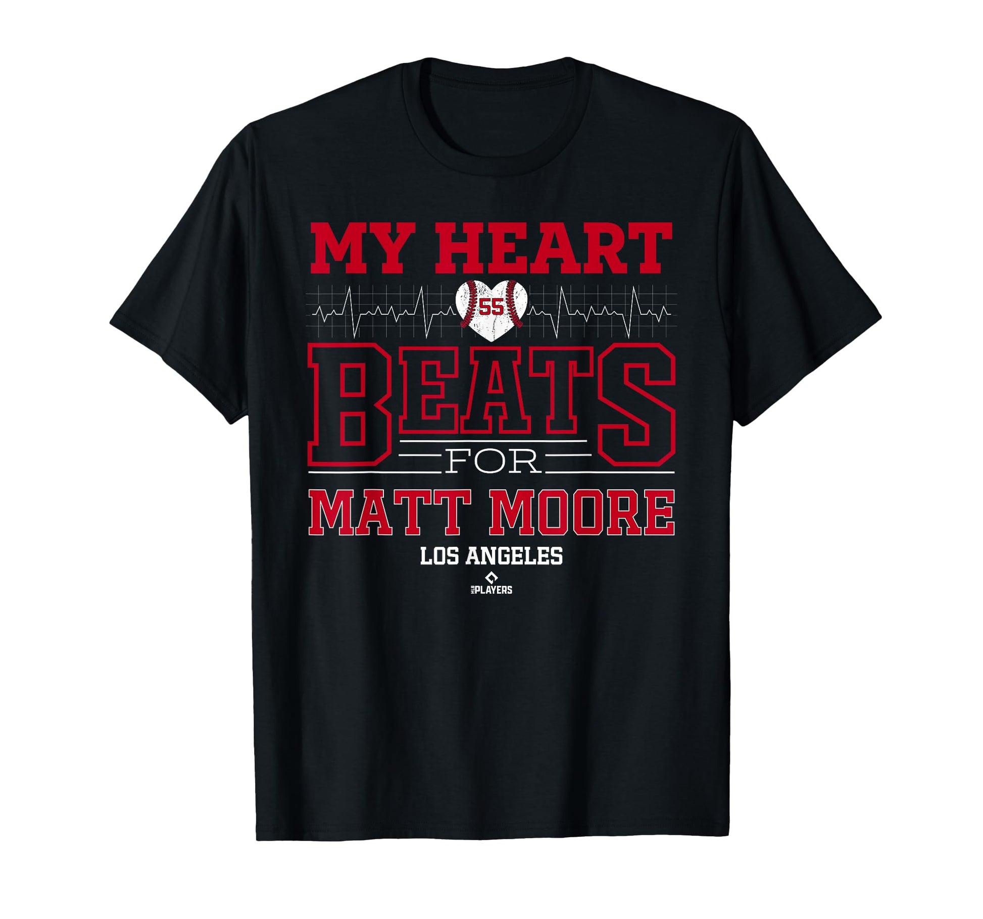 My Heart Beats Matt Moore Los Angeles T-Shirt - Minimalist Print Unisex - T-Shirt, Sweatshirt, Hoodie