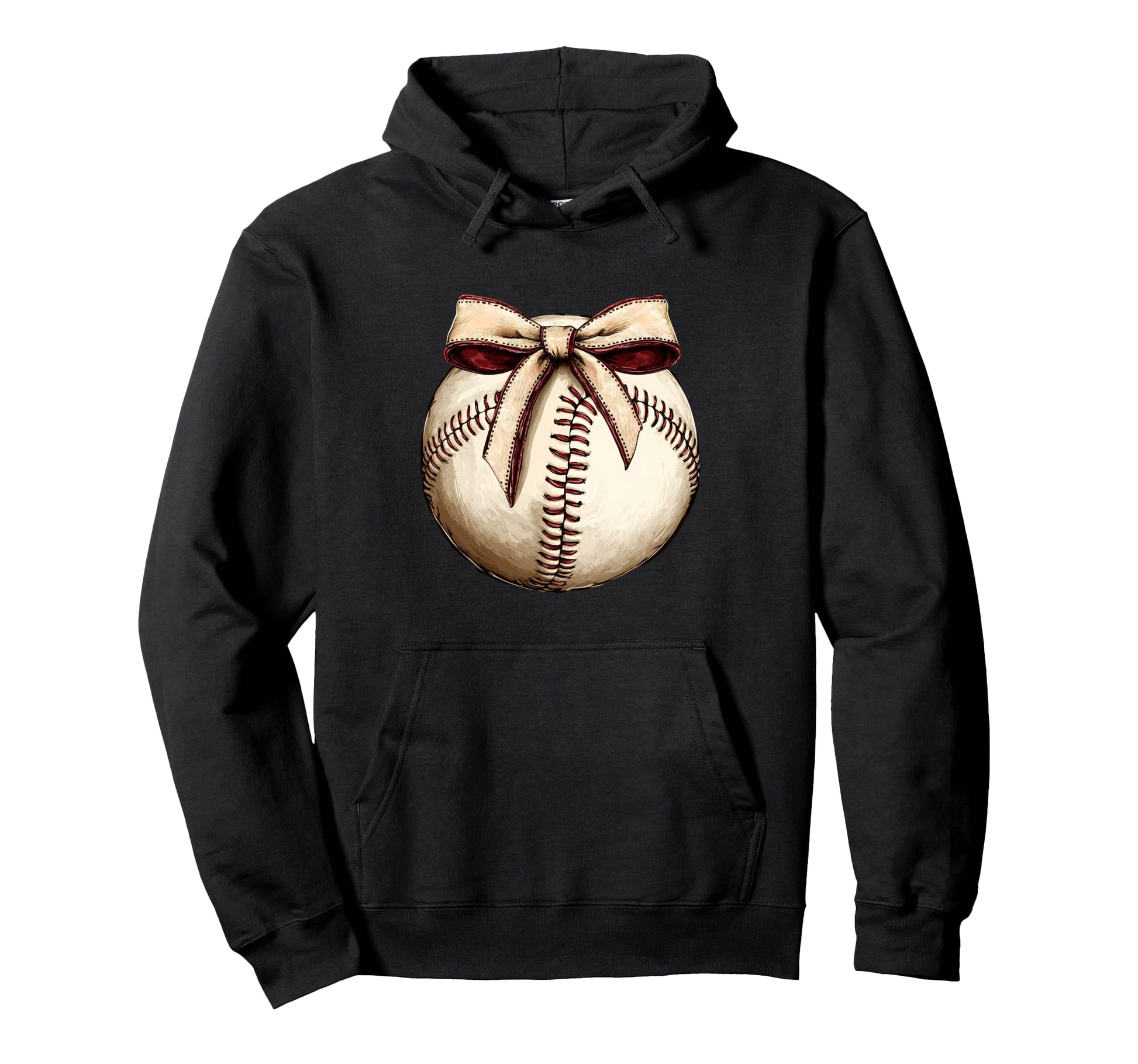 Baseball Coquette Bow Baseball Mom Hoodie - Trendy Graphic for Adults - T-Shirt, Sweatshirt, Hoodie