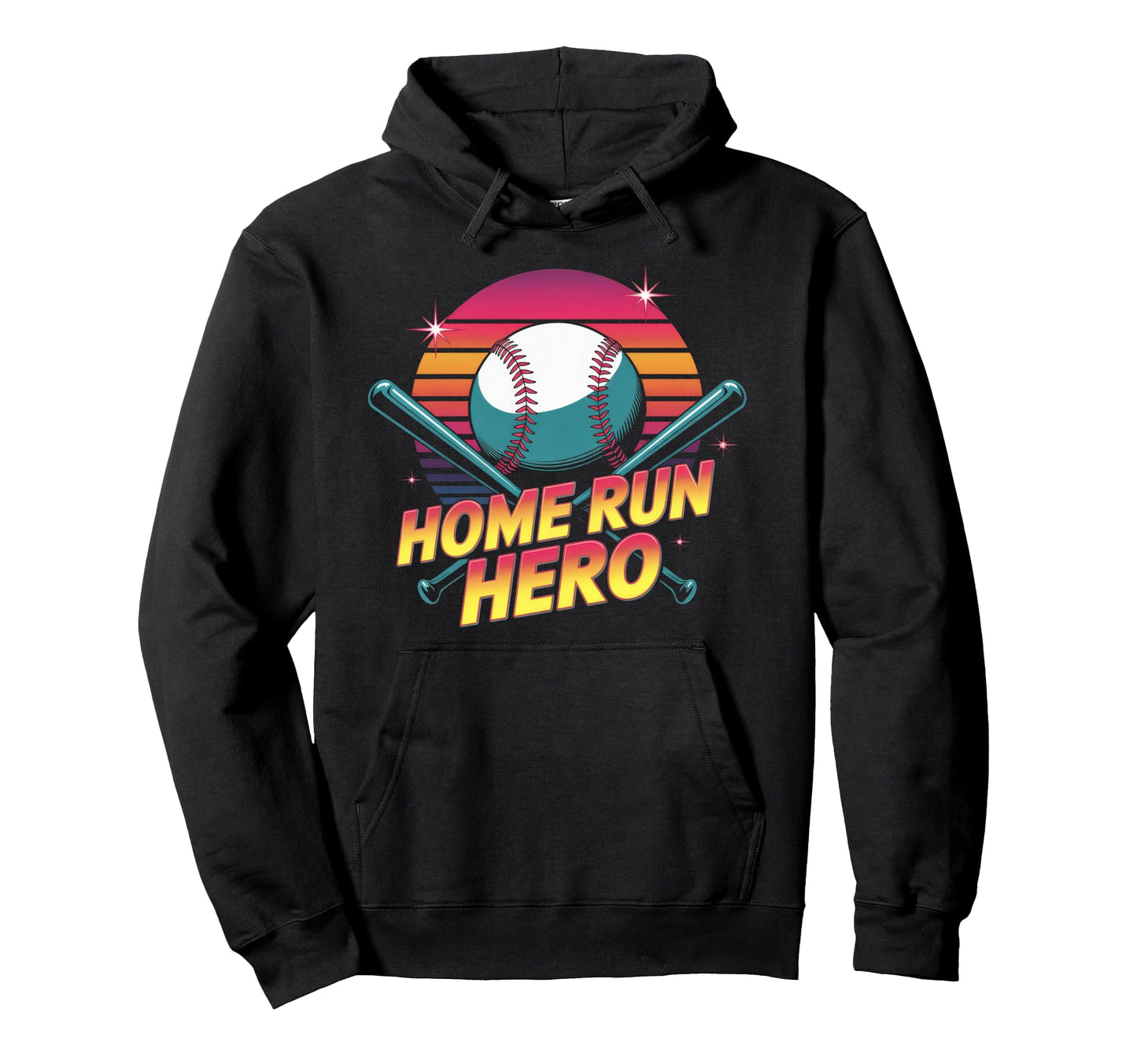 Baseball Drip Baseball Home Run Hero Hoodie - Unique Graphic Men Women - T-Shirt, Sweatshirt, Hoodie