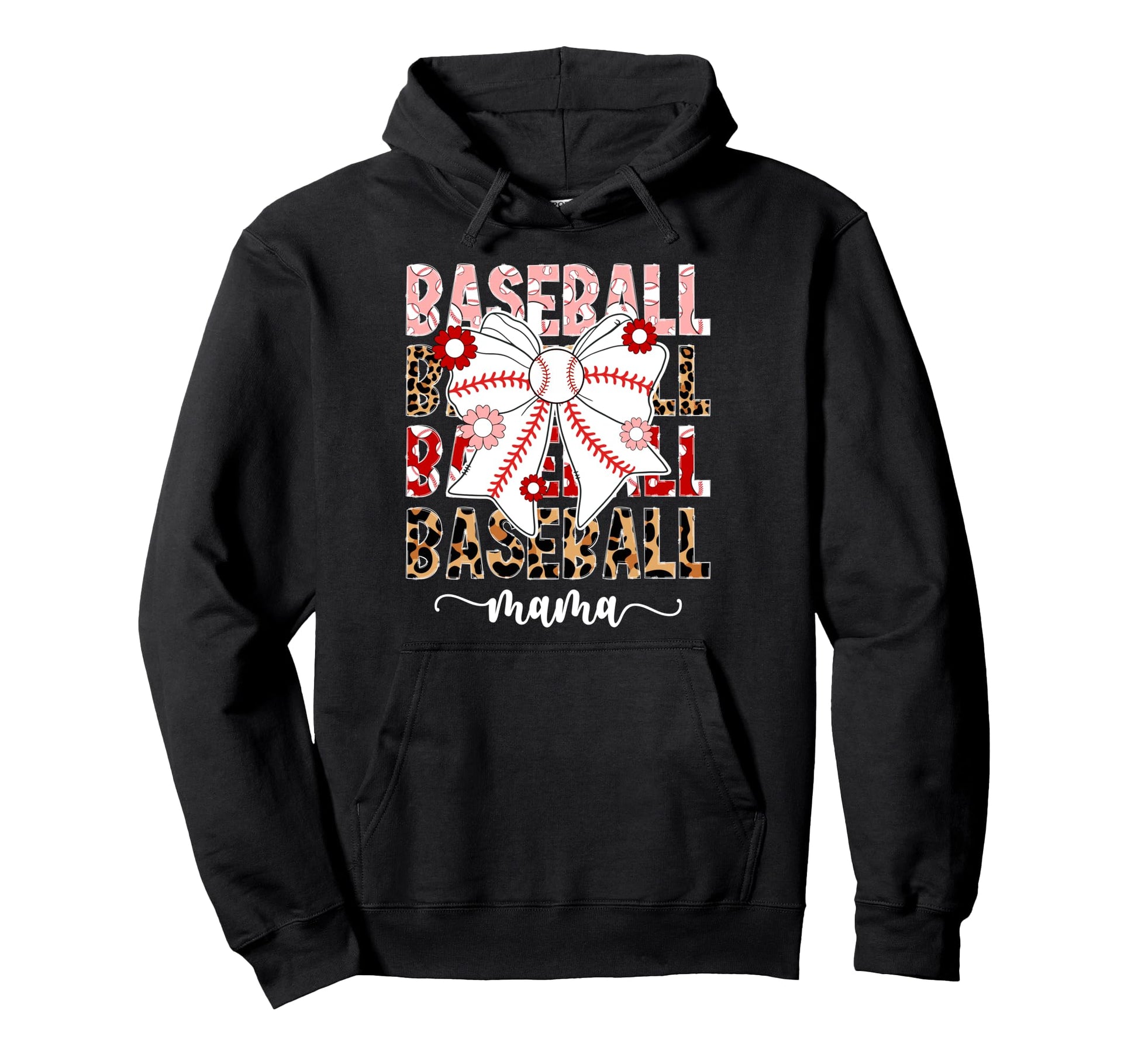Baseball Mama Coquette Baseball Mom Hoodie - Unique Graphic Men Women - T-Shirt, Sweatshirt, Hoodie