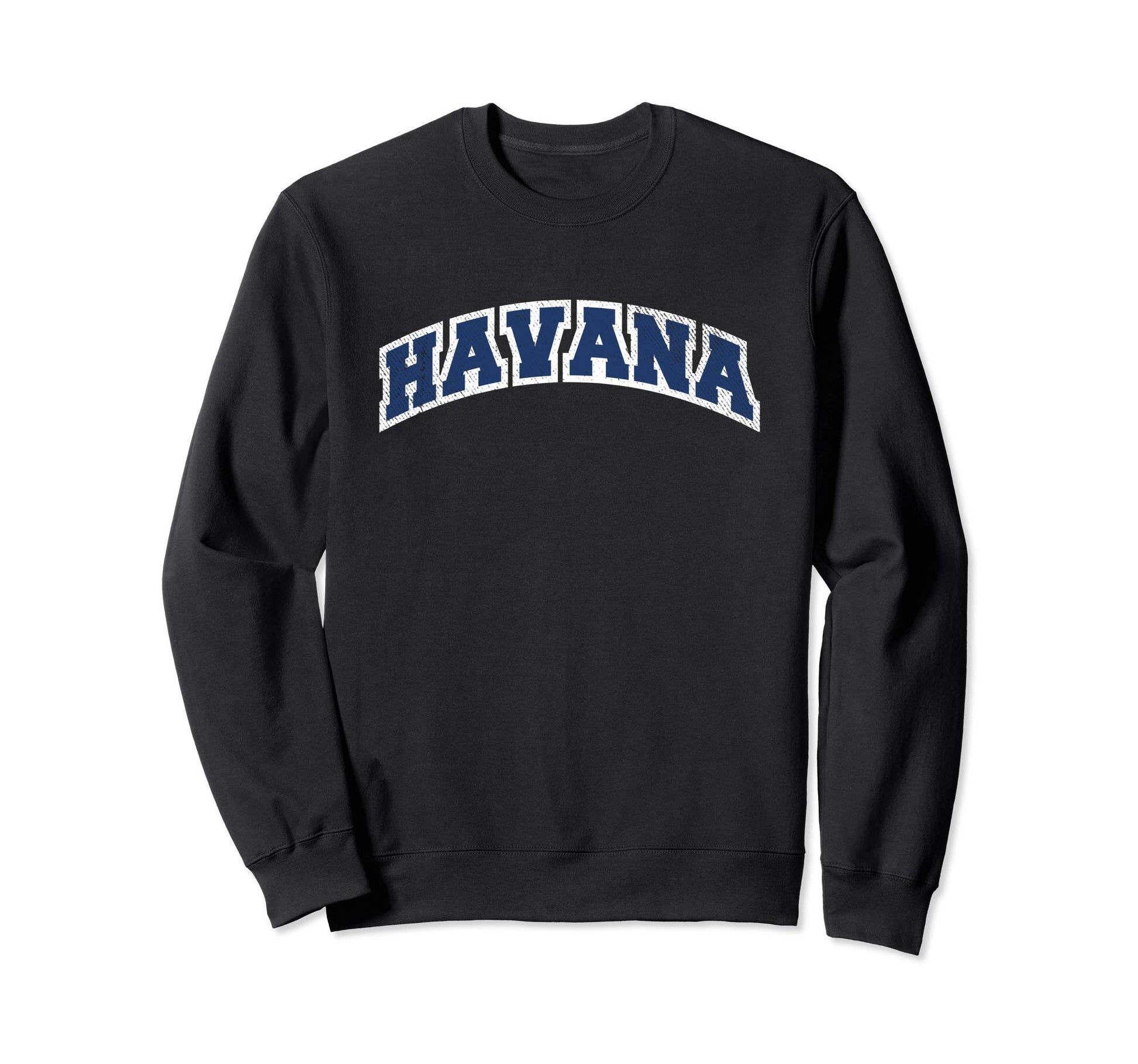 Havana Cuba Varsity Sweatshirt - Minimalist Print Men Women - T-Shirt, Sweatshirt, Hoodie