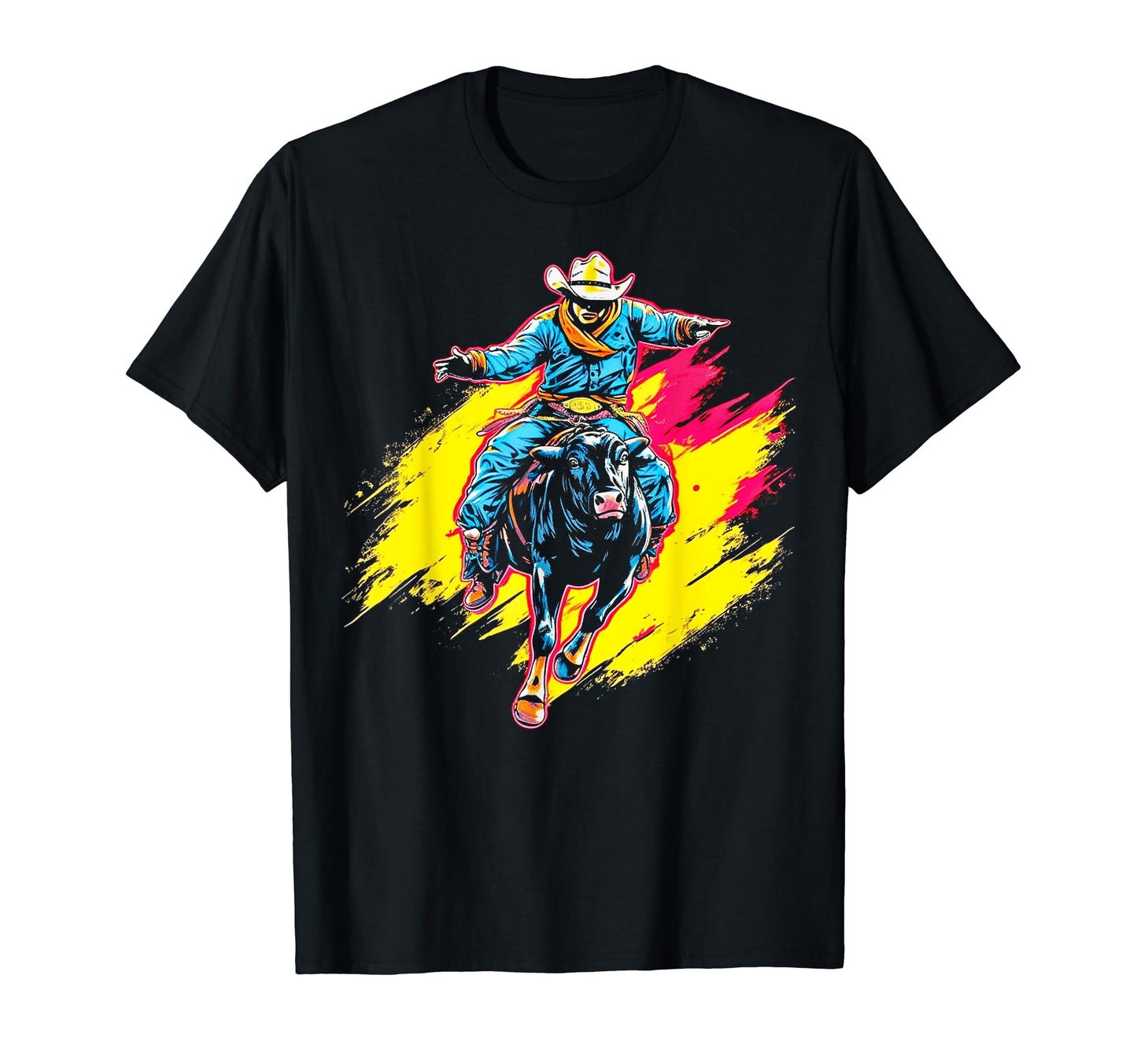 Cowboy Rodeo Horse Riding Usa T-Shirt - Casual Everyday Wear Men Women - T-Shirt, Sweatshirt, Hoodie