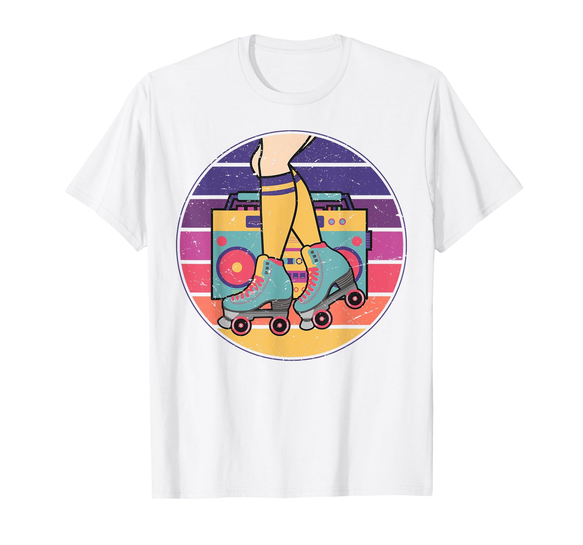 Roller Skate Radio Skating Disco 70S 80S T-Shirt - Graphic Print for Adults - T-Shirt, Sweatshirt, Hoodie