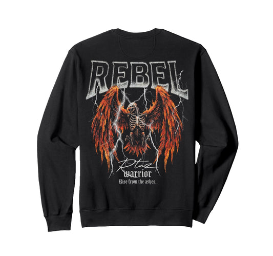 Back Y2K Streetwear Phoenix Sweatshirt - Fun Novelty Design for Adults - T-Shirt, Sweatshirt, Hoodie