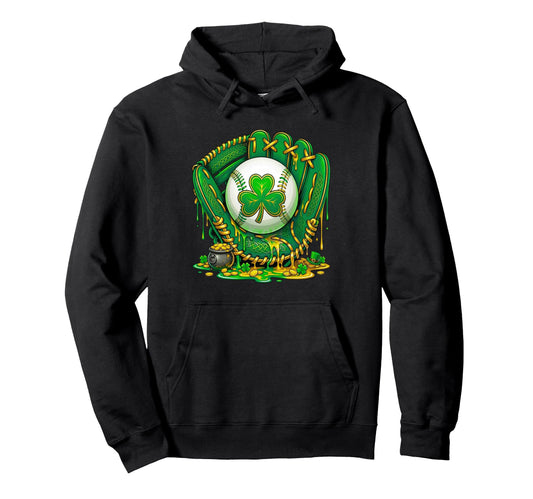 Baseball Drip Lucky St Patrick Hoodie - Streetwear Style Men Women - T-Shirt, Sweatshirt, Hoodie