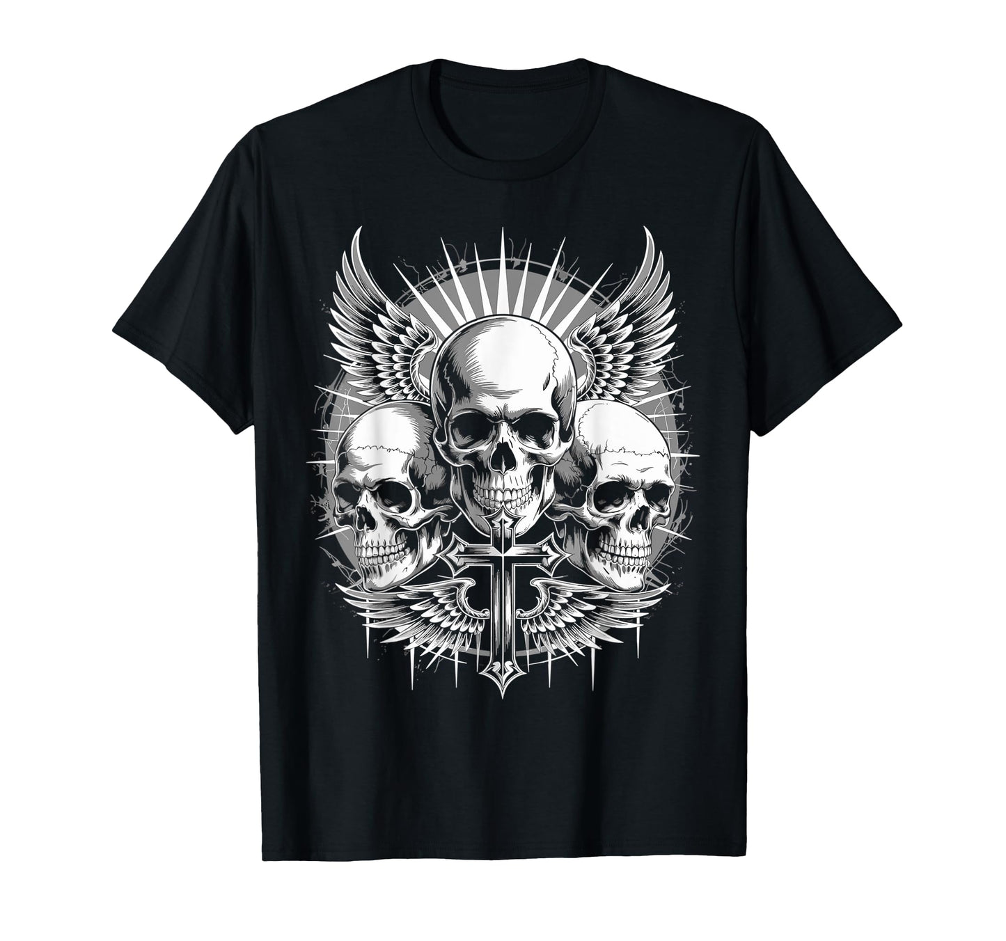 Gothic Skull Grunge Alt Aesthetic Y2K T-Shirt - Graphic Print Men Women - T-Shirt, Sweatshirt, Hoodie