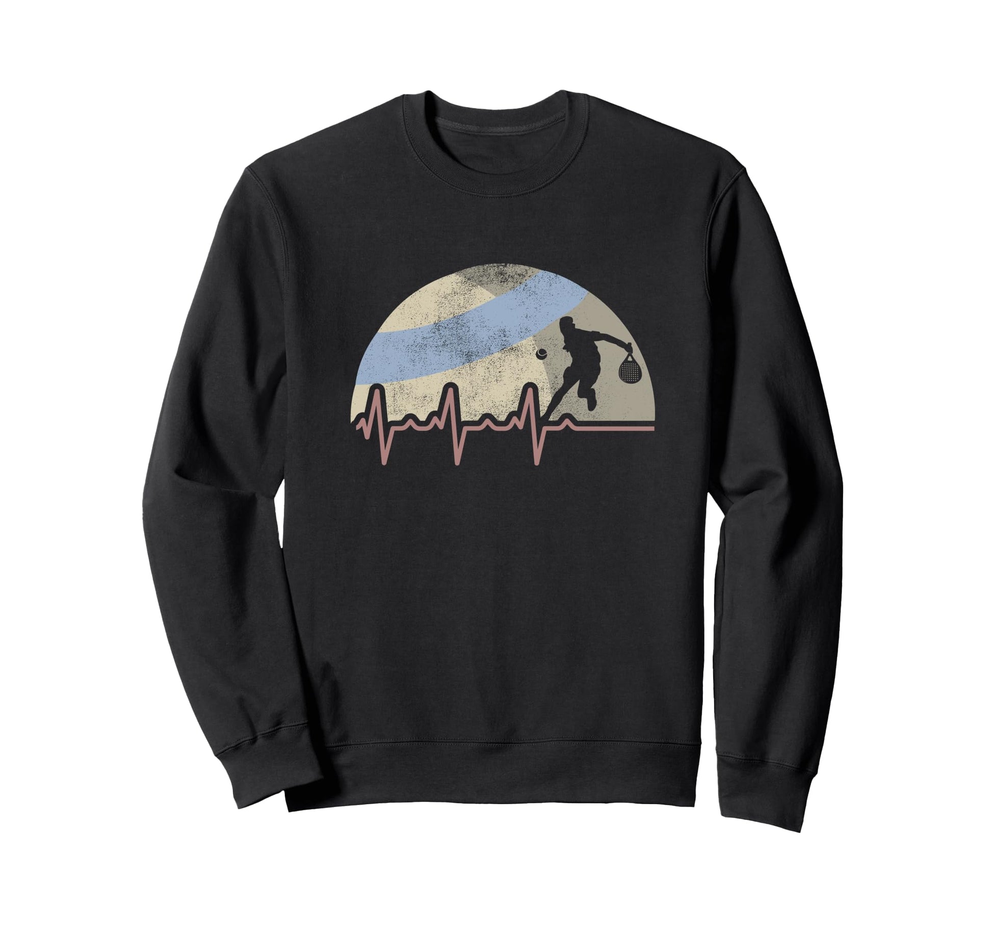 Funny Padel Heartbeat Padel Player Sweatshirt - Aesthetic Graphic Men Women - T-Shirt, Sweatshirt, Hoodie