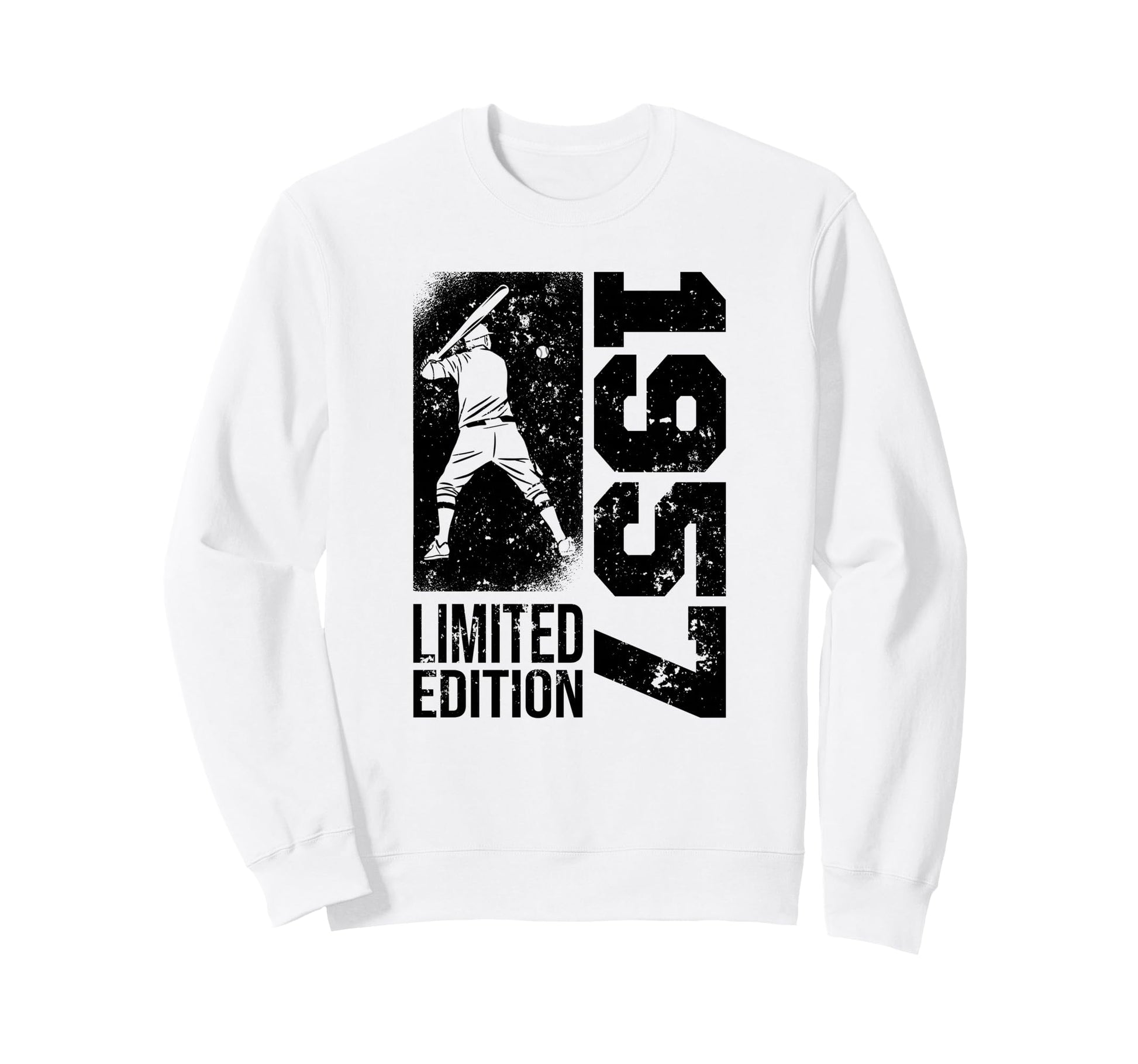 Baseball Player Born 1957 Birthday Sweatshirt - Aesthetic Graphic Unisex - T-Shirt, Sweatshirt, Hoodie