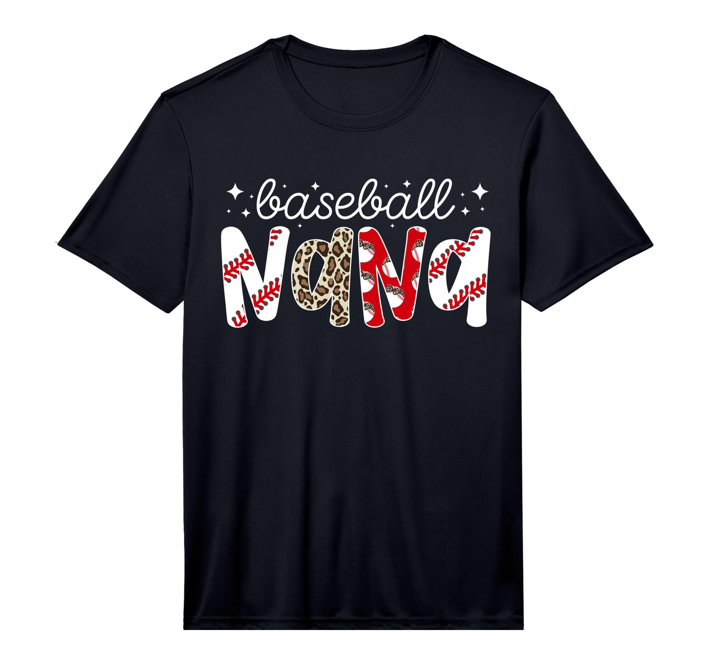 Mens Baseball Nana Leopard Nana Baseball T-Shirt - Graphic Print Men Women - T-Shirt, Sweatshirt, Hoodie