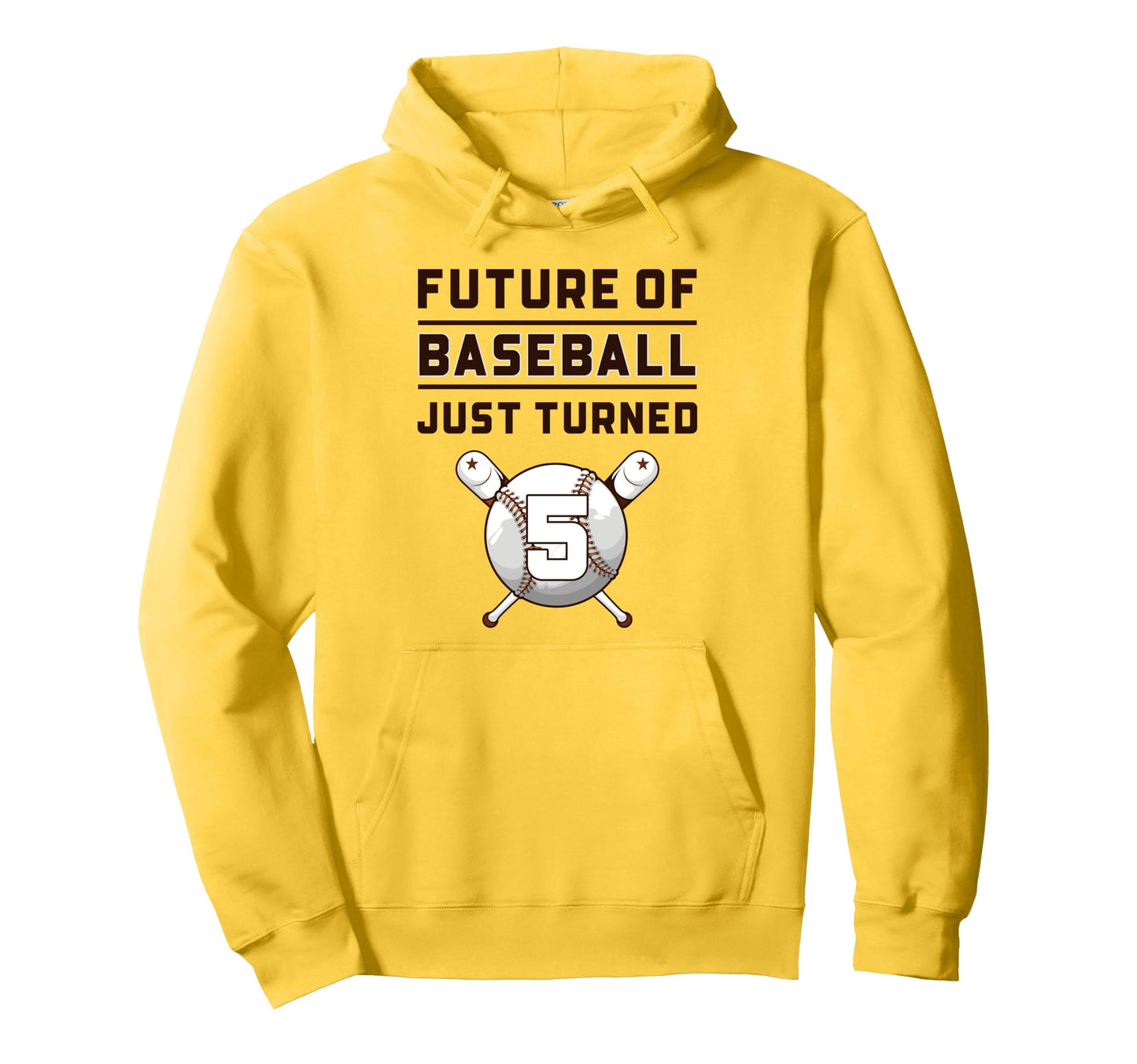 5 Year Old Baseball Birthday Hoodie - Minimalist Print Unisex - T-Shirt, Sweatshirt, Hoodie
