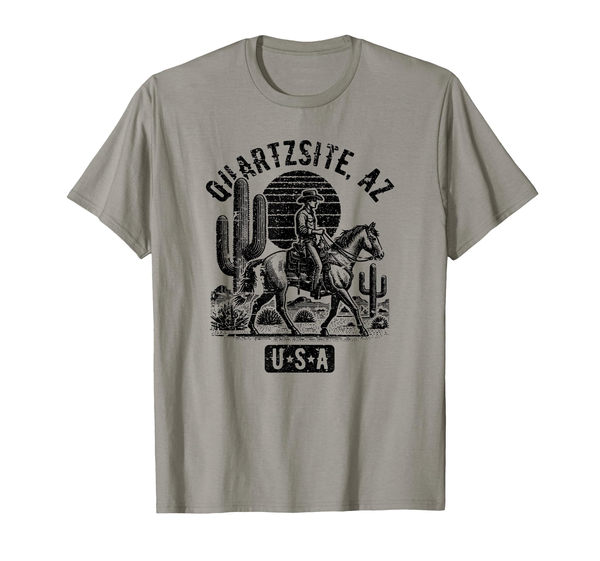 Quartzsite Arizona Usa Cowboy Horse T-Shirt - Graphic Print for Adults - T-Shirt, Sweatshirt, Hoodie