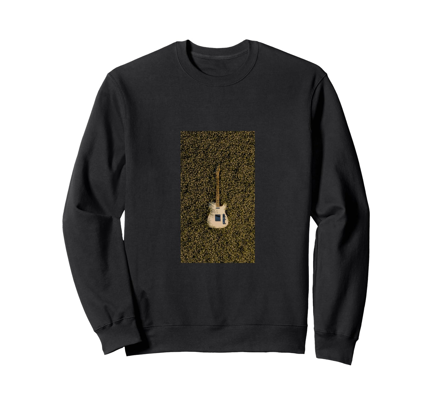 Rock Guitar Floral Music Vibes Sweatshirt - Aesthetic Graphic Unisex - T-Shirt, Sweatshirt, Hoodie