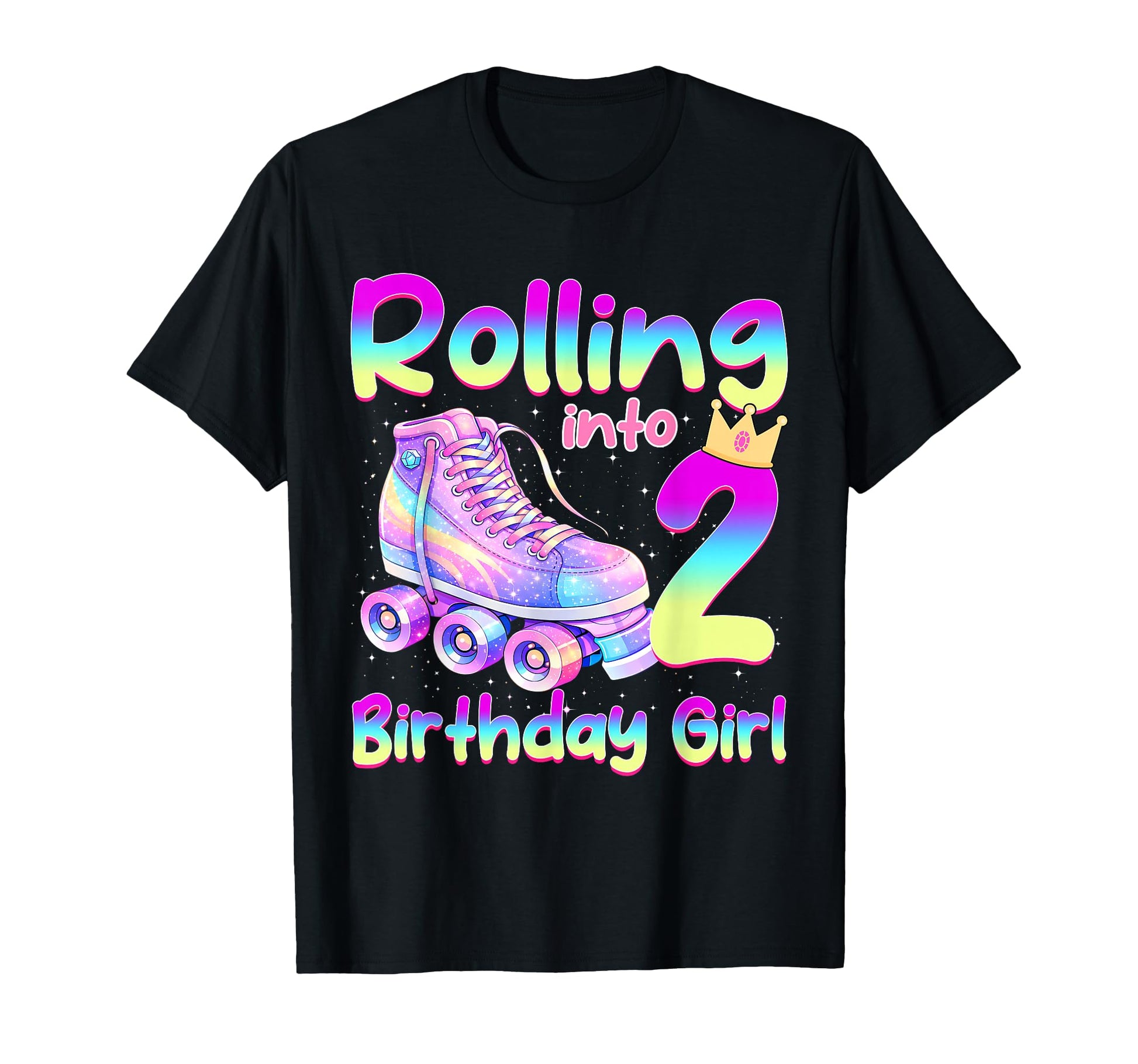 Rolling Into 2 Years Old Roller T-Shirt - Trendy Graphic for Adults - T-Shirt, Sweatshirt, Hoodie