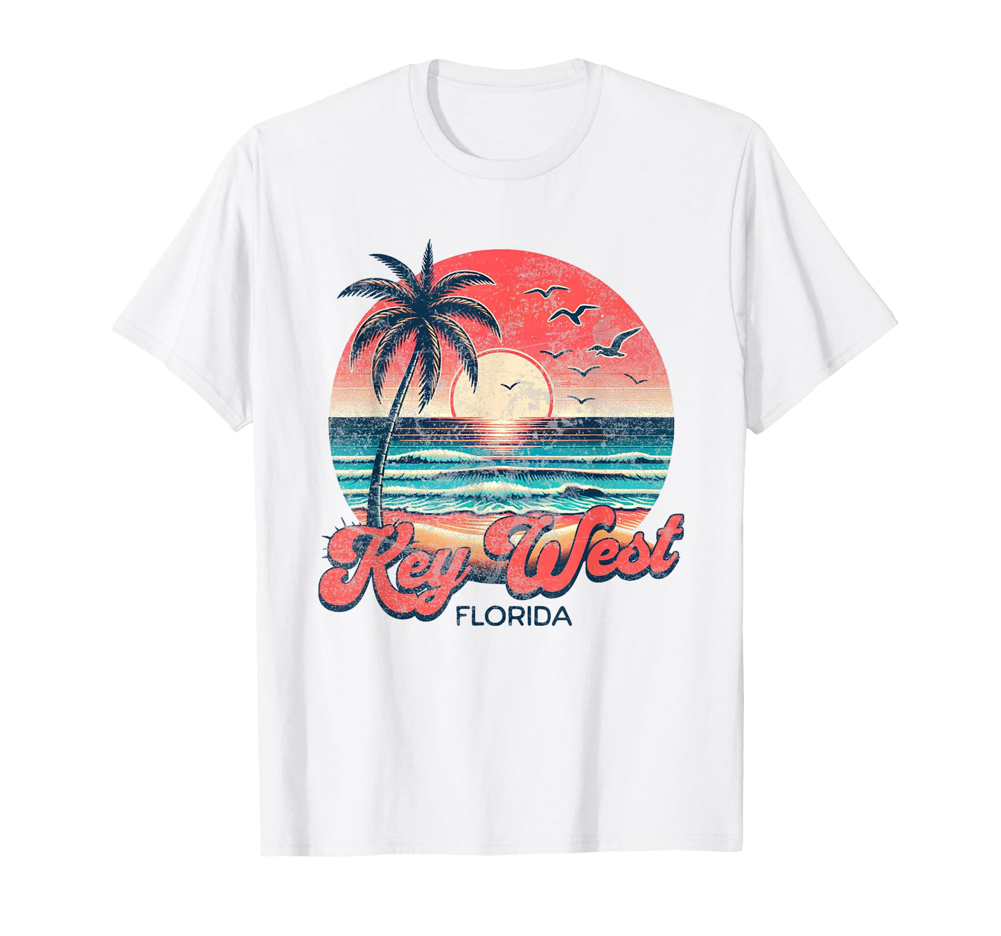Key West Beach Florida Surfing Surf Sweatshirt - Trendy Graphic Unisex - T-Shirt, Sweatshirt, Hoodie