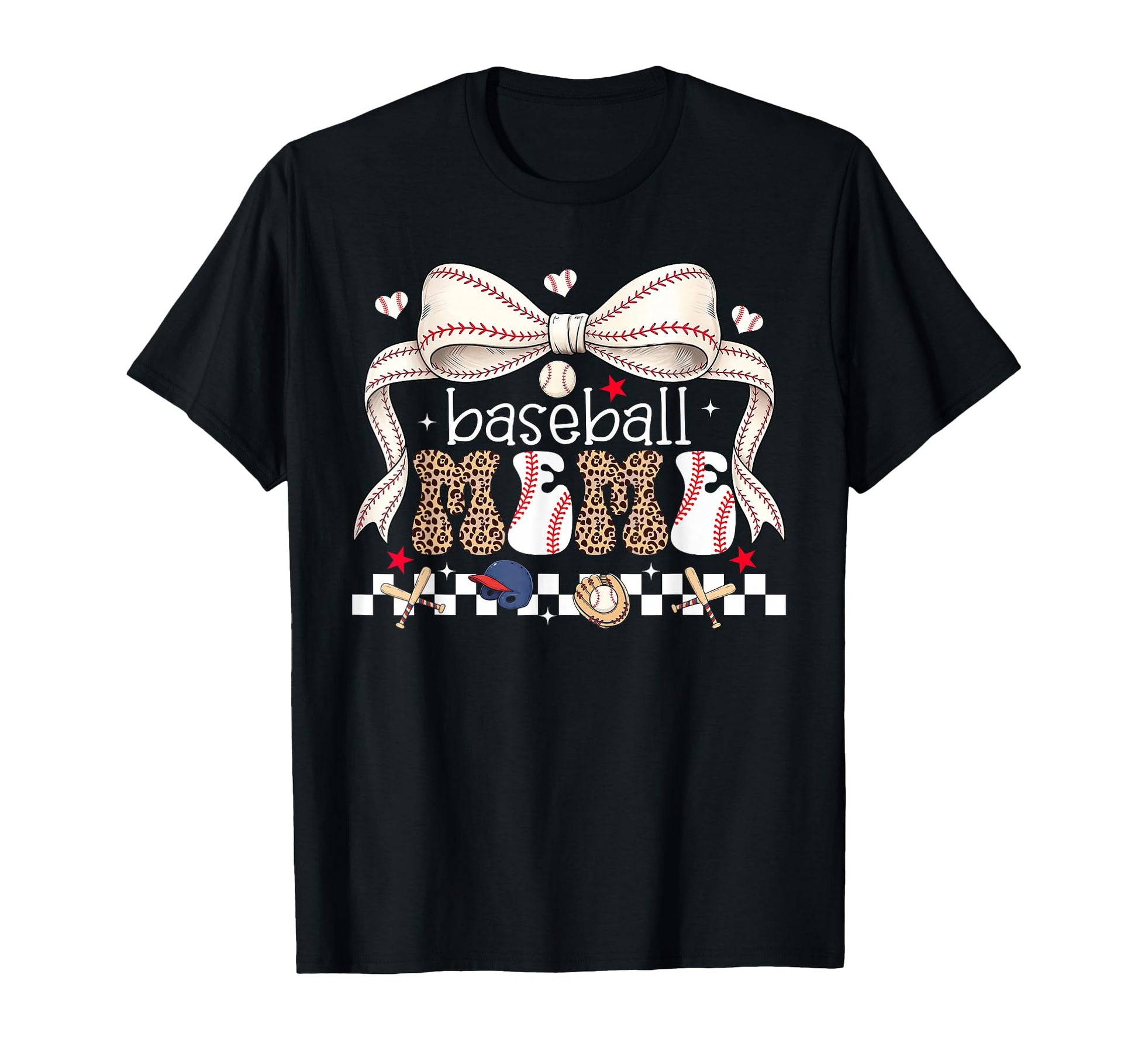 Baseball Meme Coquette Bow Baseball Mothers T-Shirt - Graphic Print Unisex - T-Shirt, Sweatshirt, Hoodie
