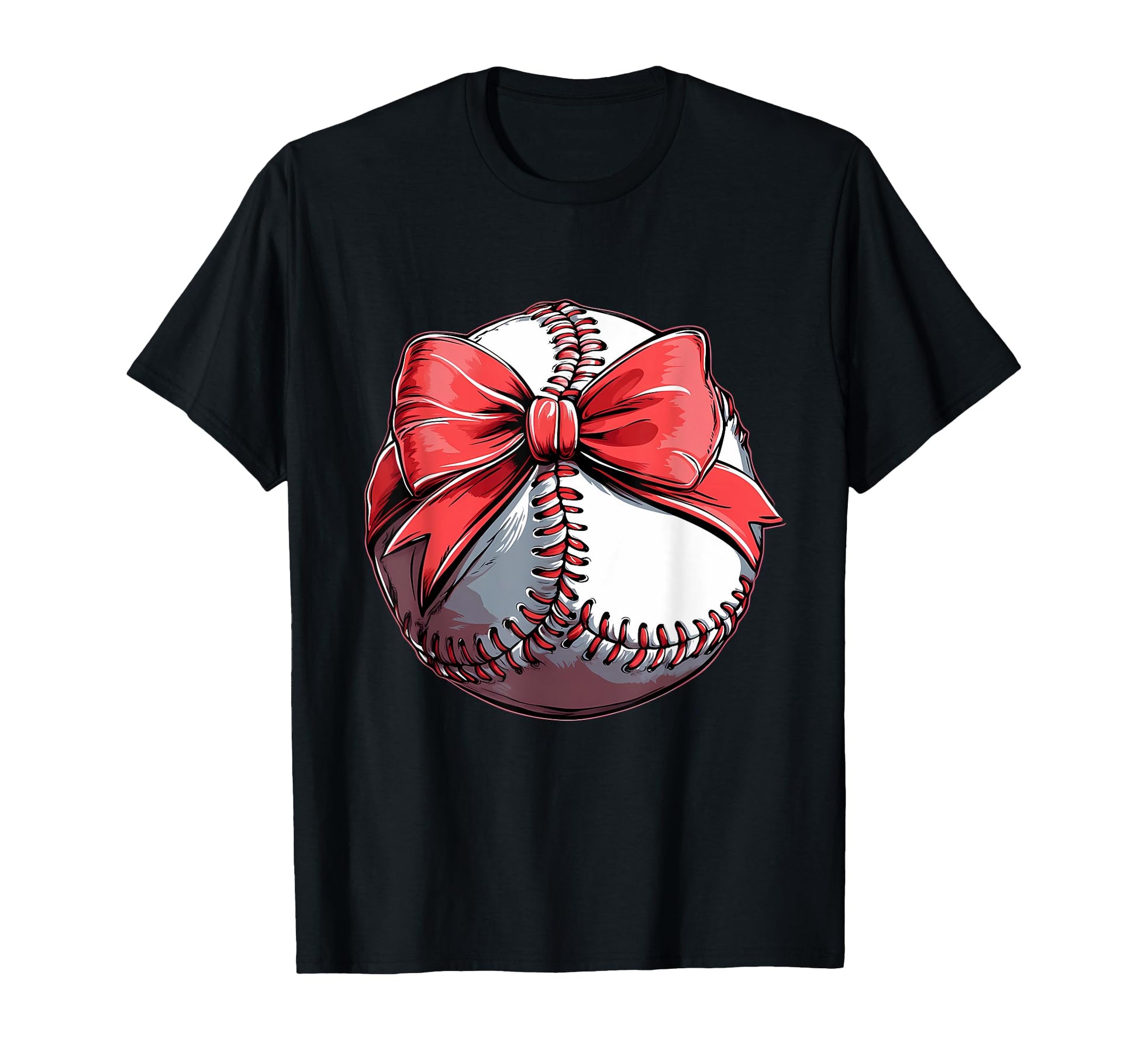 Baseball Coquette Bow Baseball Mom T-Shirt - Aesthetic Graphic Unisex - T-Shirt, Sweatshirt, Hoodie
