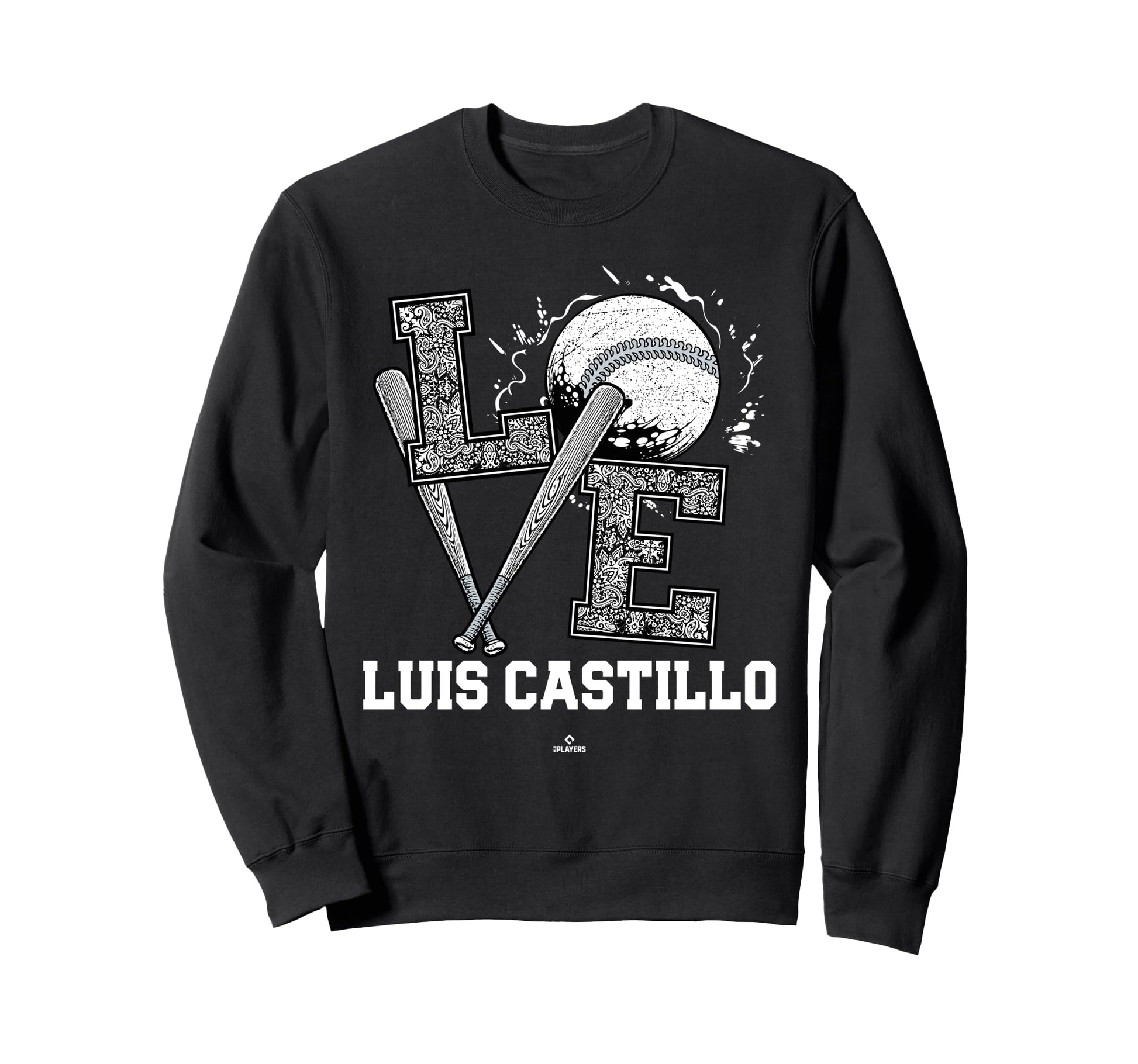 Distressed Baseball Love Luis Sweatshirt - Aesthetic Graphic for Adults - T-Shirt, Sweatshirt, Hoodie