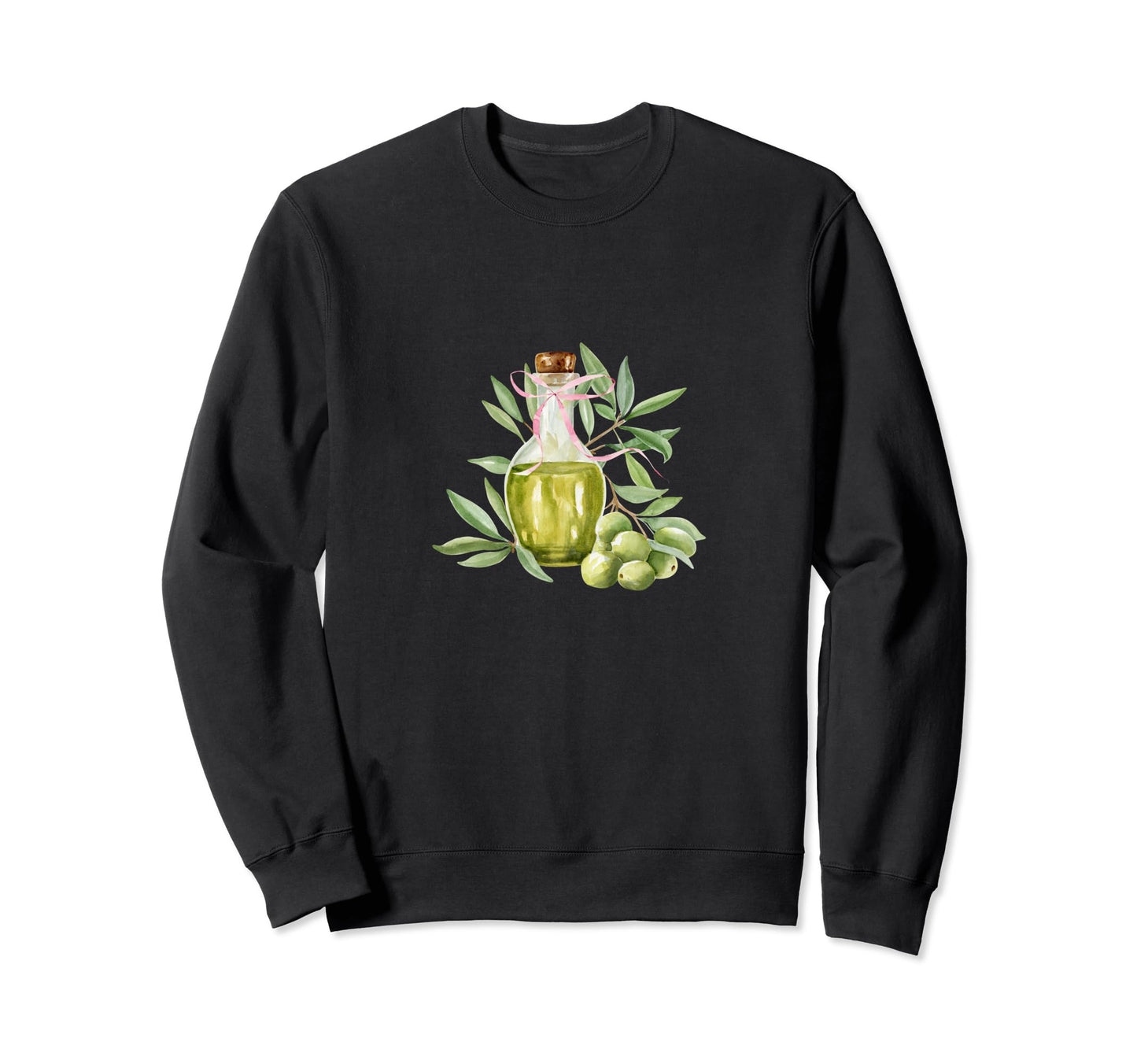 Bowl Olives Fruit Aesthetic Y2K Sweatshirt - Minimalist Print Unisex - T-Shirt, Sweatshirt, Hoodie