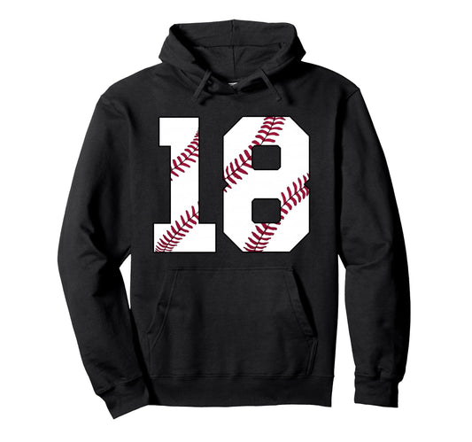 Baseball 2008 18Th Birthday 18 Years Old Hoodie - Trendy Graphic Men Women - T-Shirt, Sweatshirt, Hoodie