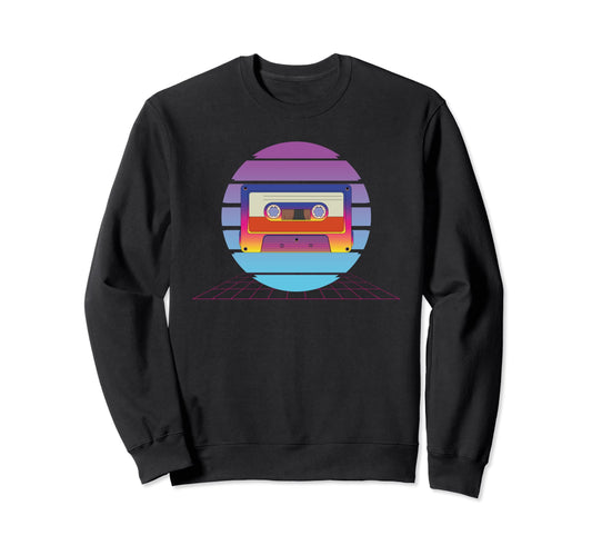 80S Music Lover Synthwave Sweatshirt - Casual Everyday Wear for Adults - T-Shirt, Sweatshirt, Hoodie