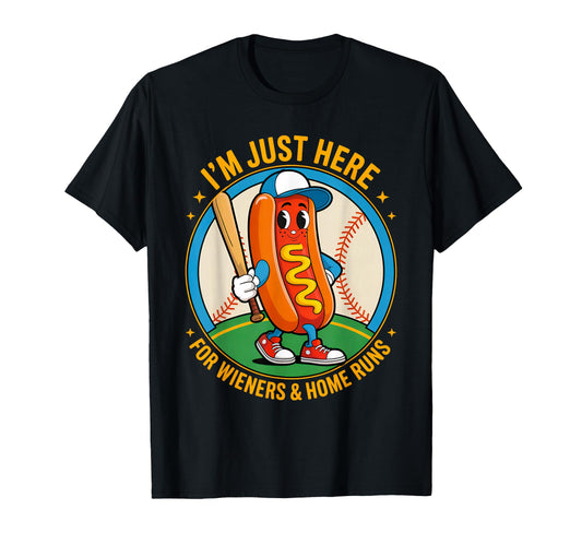 4Th July Hot Dog Im Just Here Wieners T-Shirt - Streetwear Style Unisex - T-Shirt, Sweatshirt, Hoodie