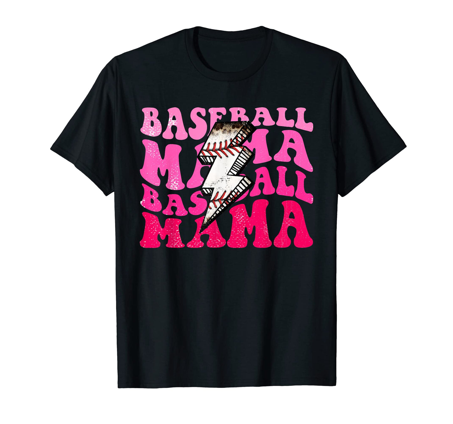 Funny Baseball Mama Thunder Leopard T-Shirt - Trendy Graphic Men Women - T-Shirt, Sweatshirt, Hoodie