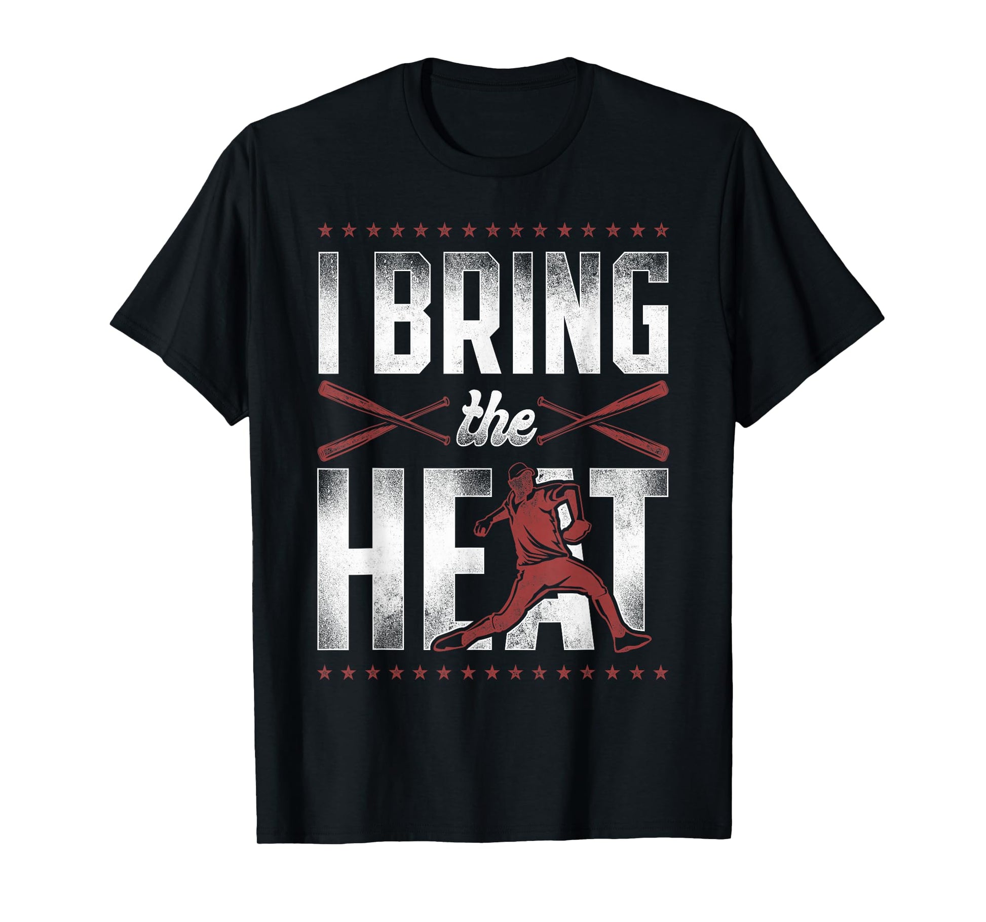 Baseball Fan Pitcher I Bring Heat T-Shirt - Fun Novelty Design Unisex - T-Shirt, Sweatshirt, Hoodie