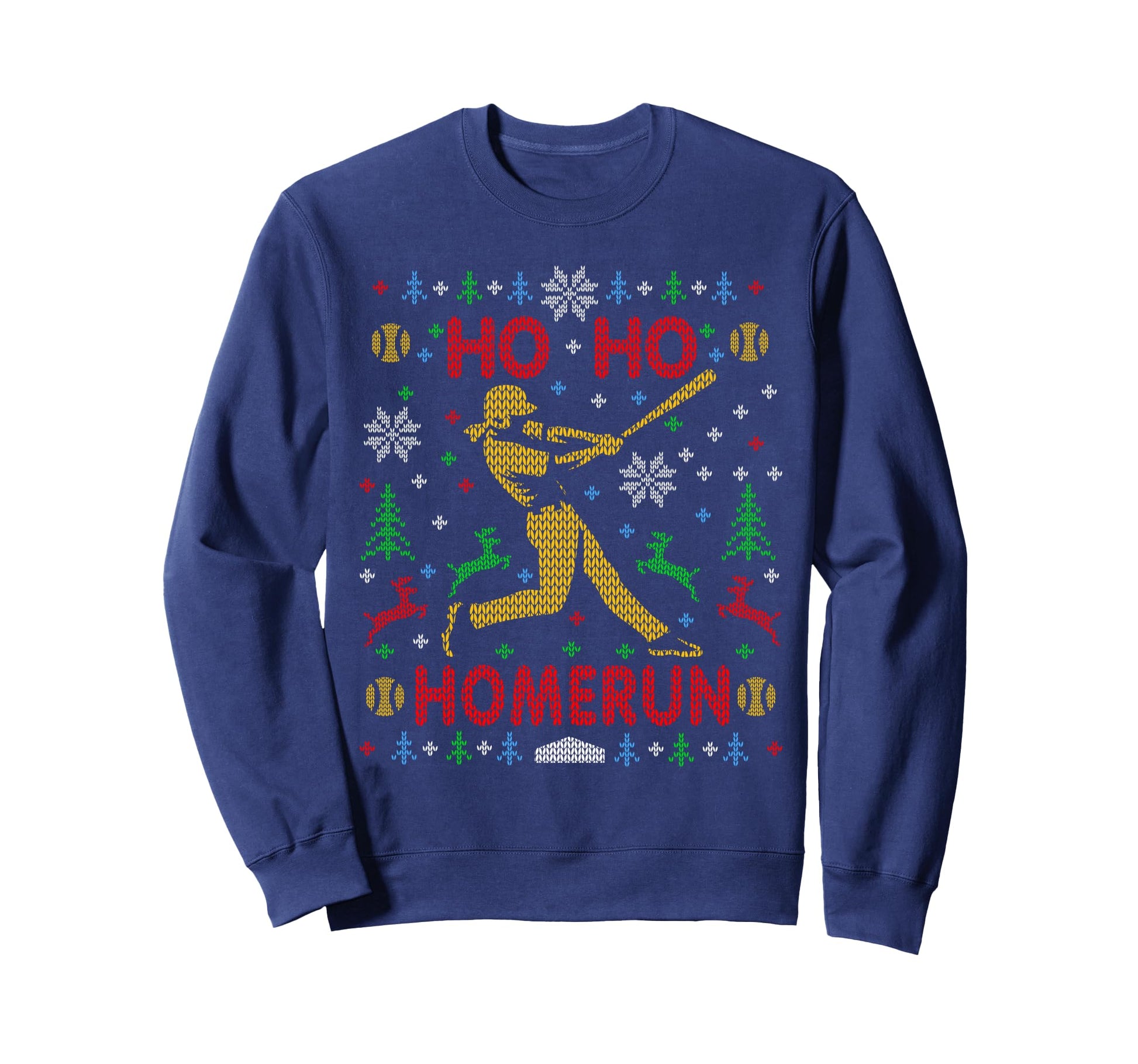 Ho Ho Homerun Fastpitch Softball Sweatshirt - Aesthetic Graphic Unisex - T-Shirt, Sweatshirt, Hoodie