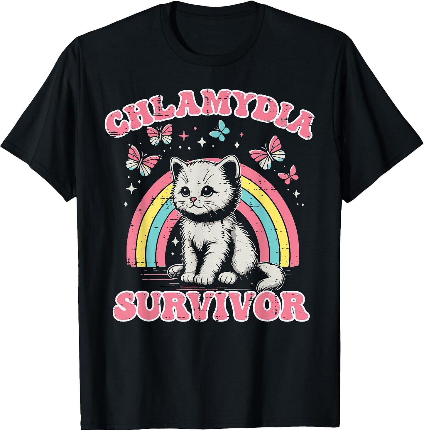 Survivor Cat Funny Cringe Weird Adult Humor - Adult & Kids T-Shirts, Sweatshirts & Hoodies apparel design preview 1