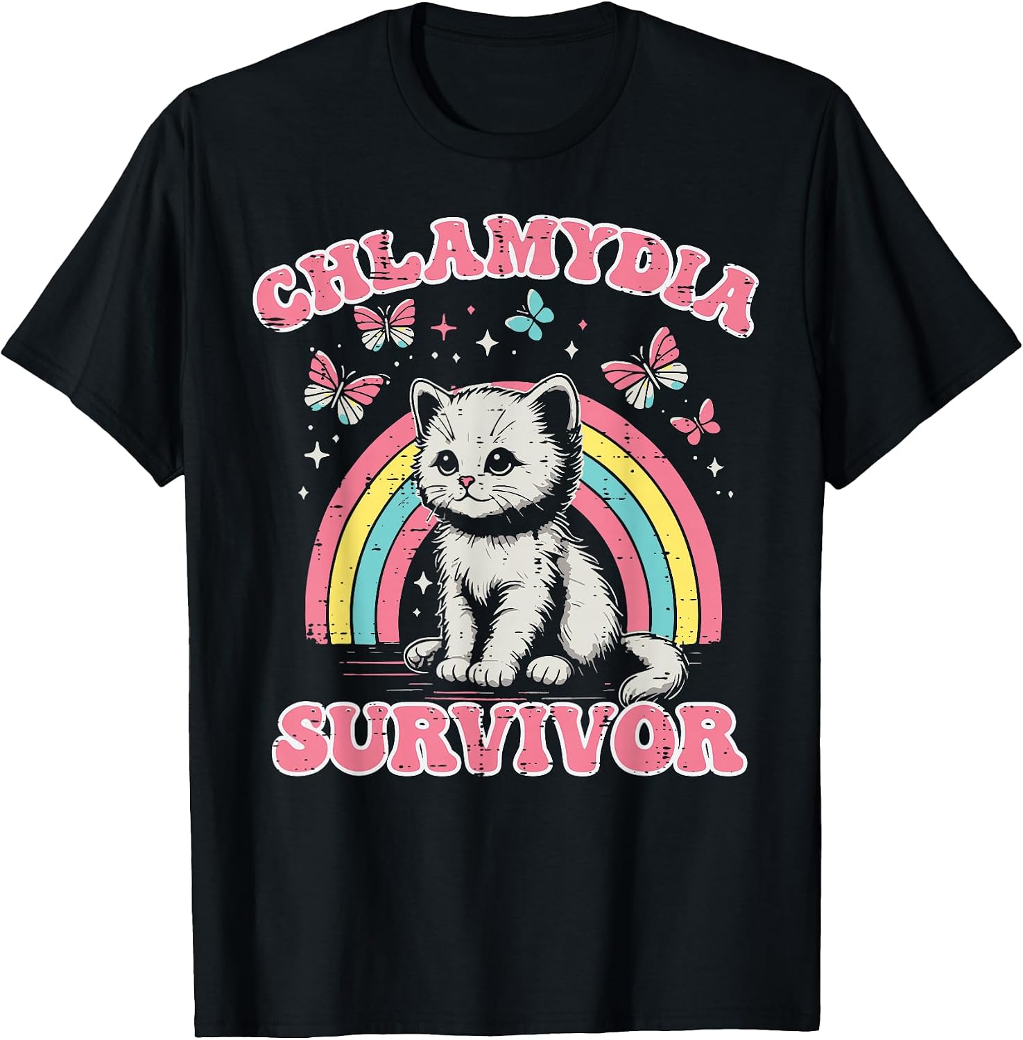 Survivor Cat Funny Cringe Weird Adult Humor - Adult & Kids T-Shirts, Sweatshirts & Hoodies apparel design preview 1