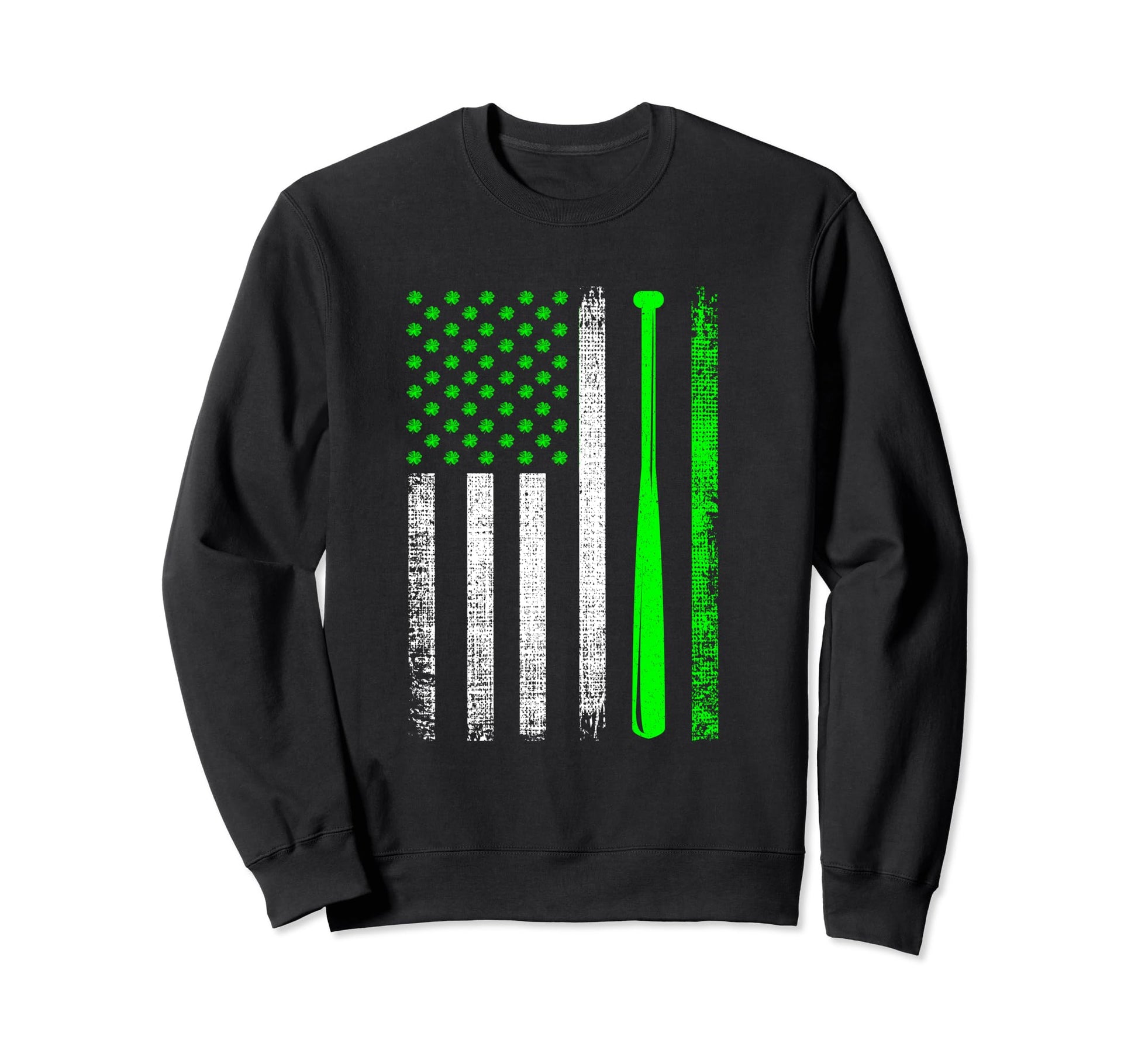 Irish American Us Flag St Patricks Sweatshirt - Fun Novelty Design Unisex - T-Shirt, Sweatshirt, Hoodie